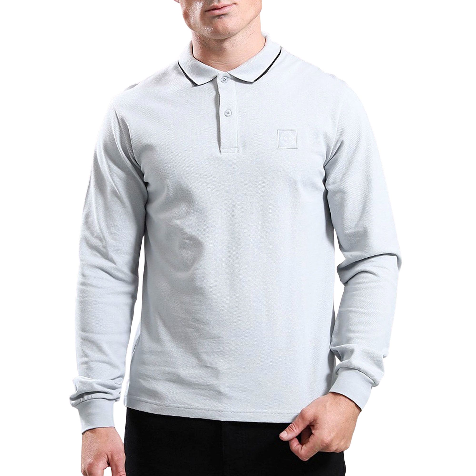 Marshall Artist Siren Longsleeve Tipped Polo Heren