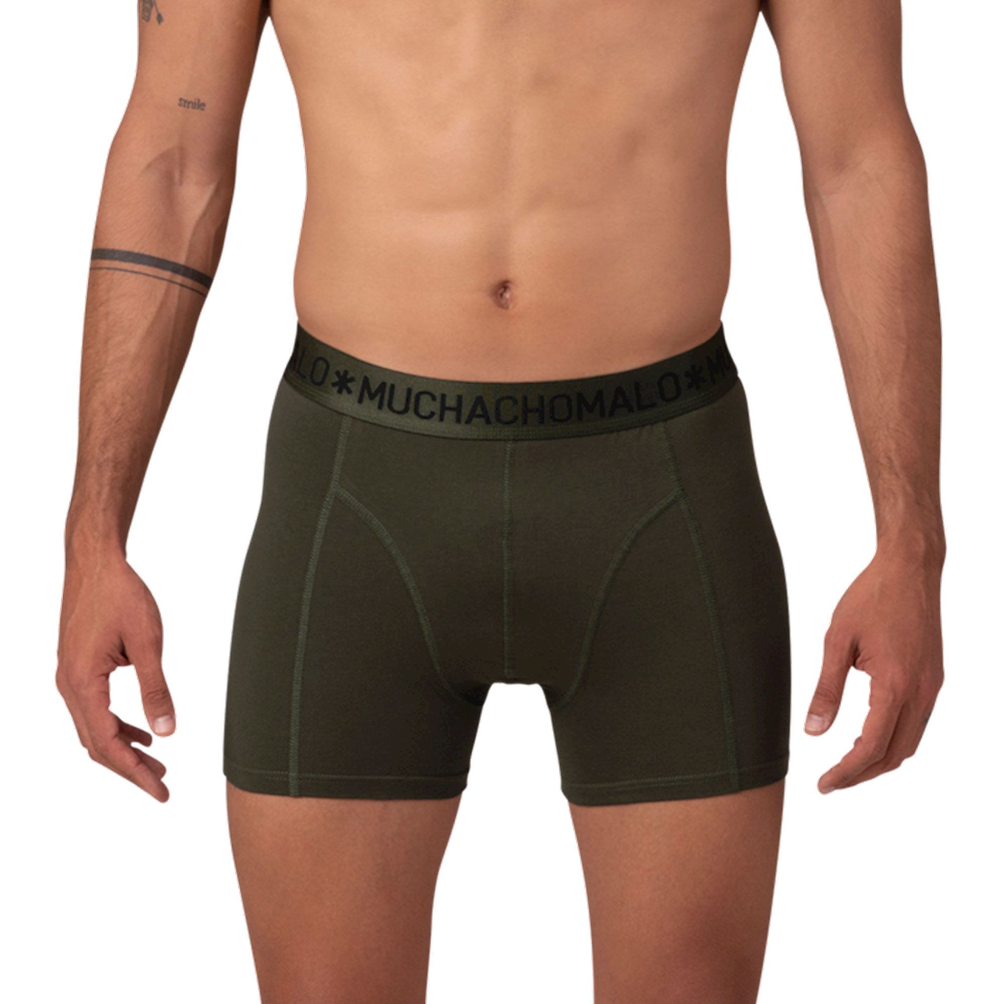 Muchachomalo Golden Solid Boxershorts Heren (12-pack)