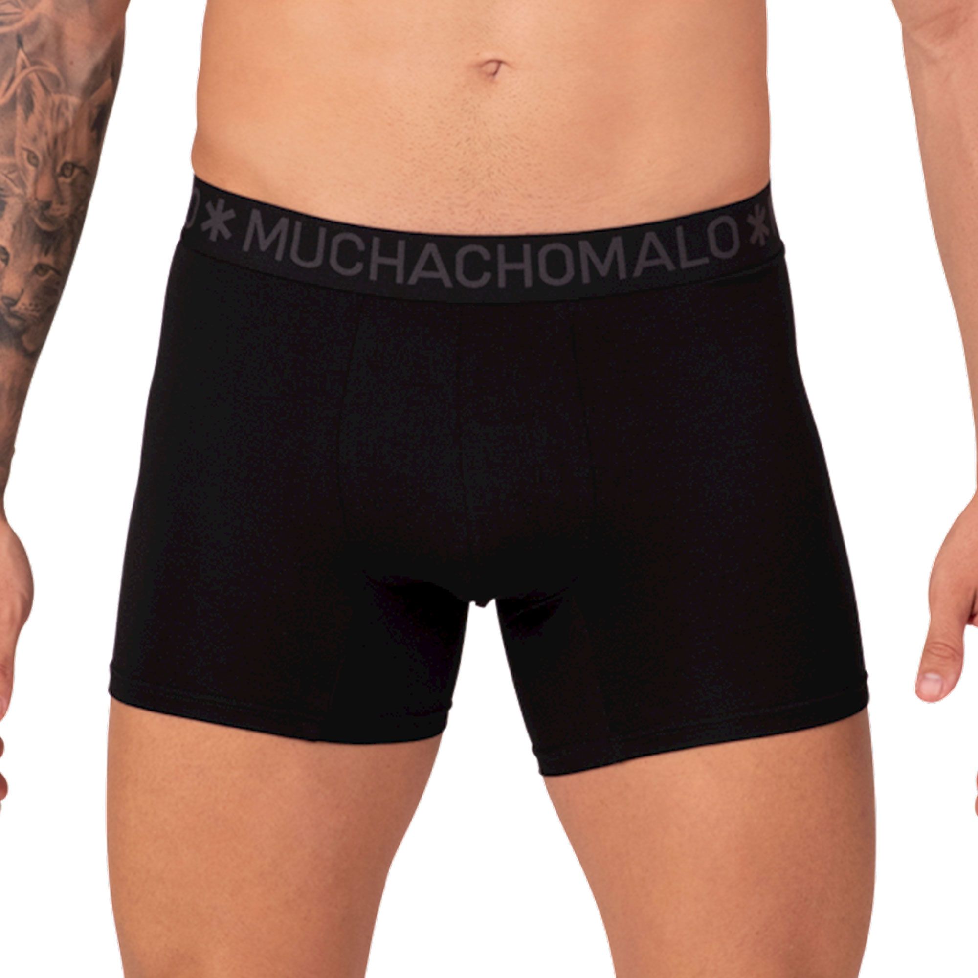 Muchachomalo Bamboo Solid Boxershorts Heren (2-pack)