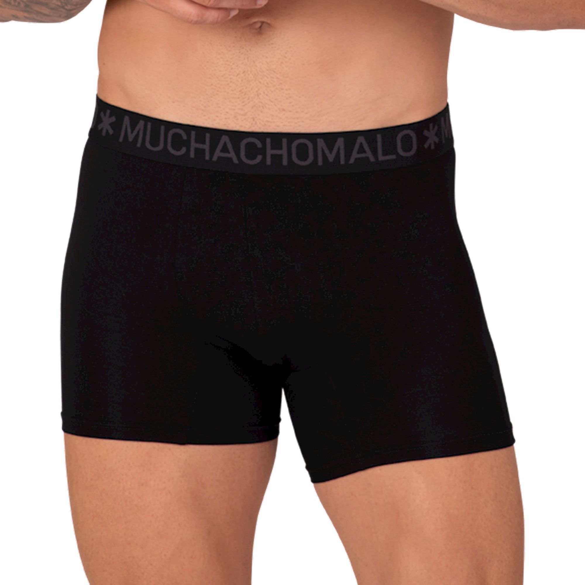 Muchachomalo Bamboo Solid Boxershorts Heren (2-pack)