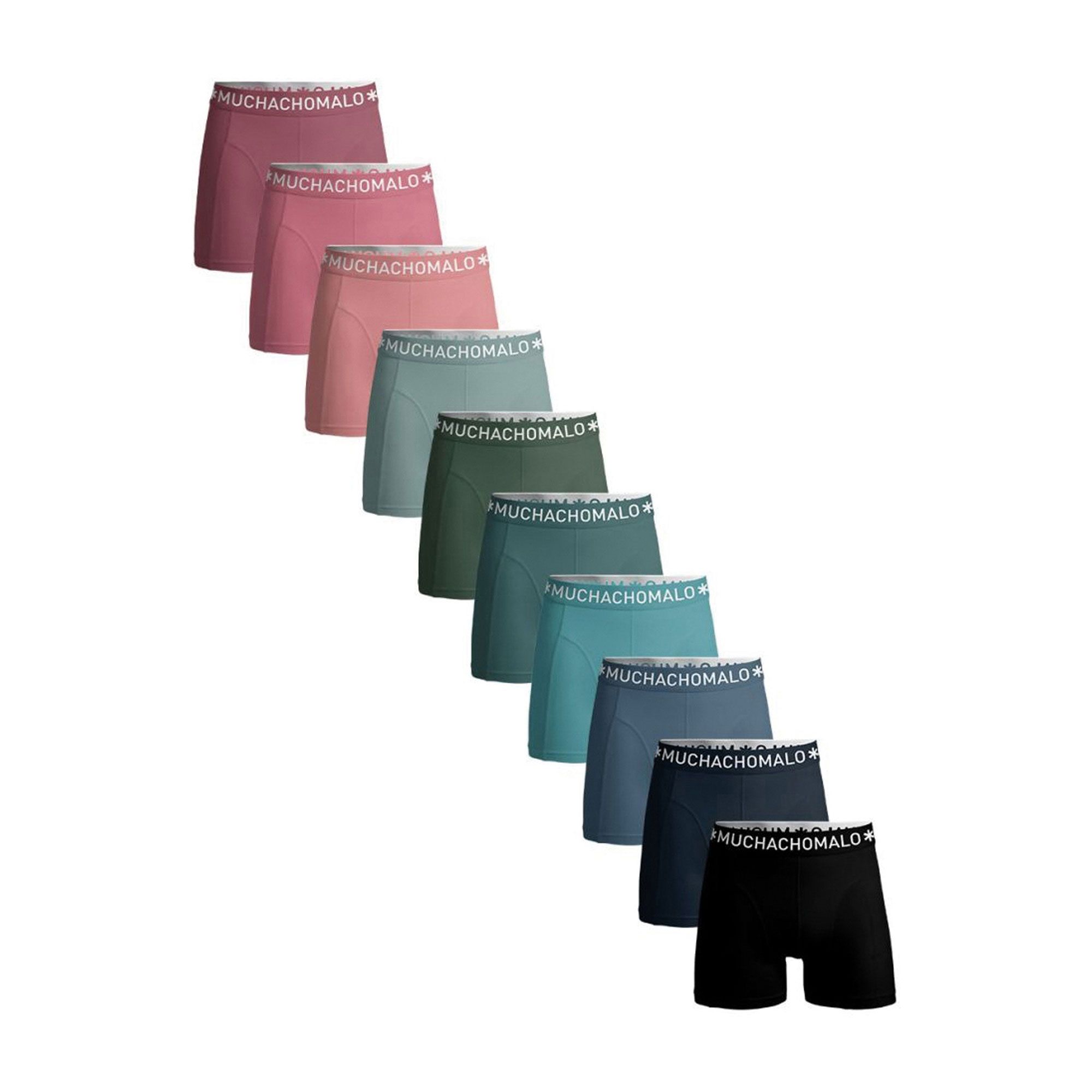 Muchachomalo Solid Boxershorts Heren (10-pack)