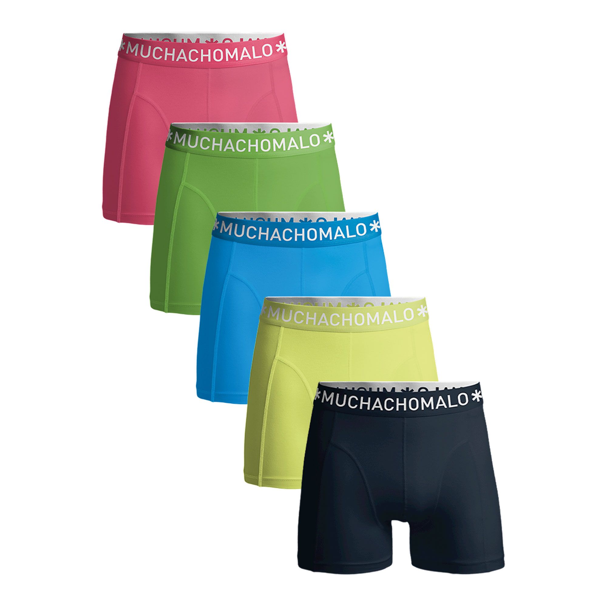 Muchachomalo Solid Boxershorts Herren (5-pack)