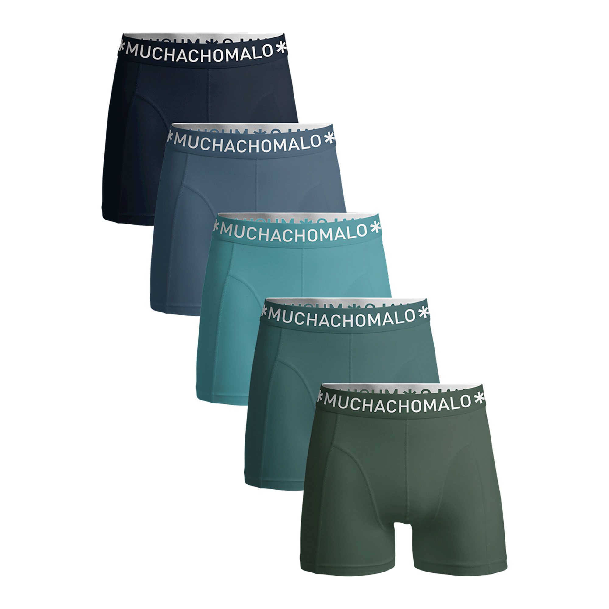 Muchachomalo Solid Boxershorts Heren (5-pack)