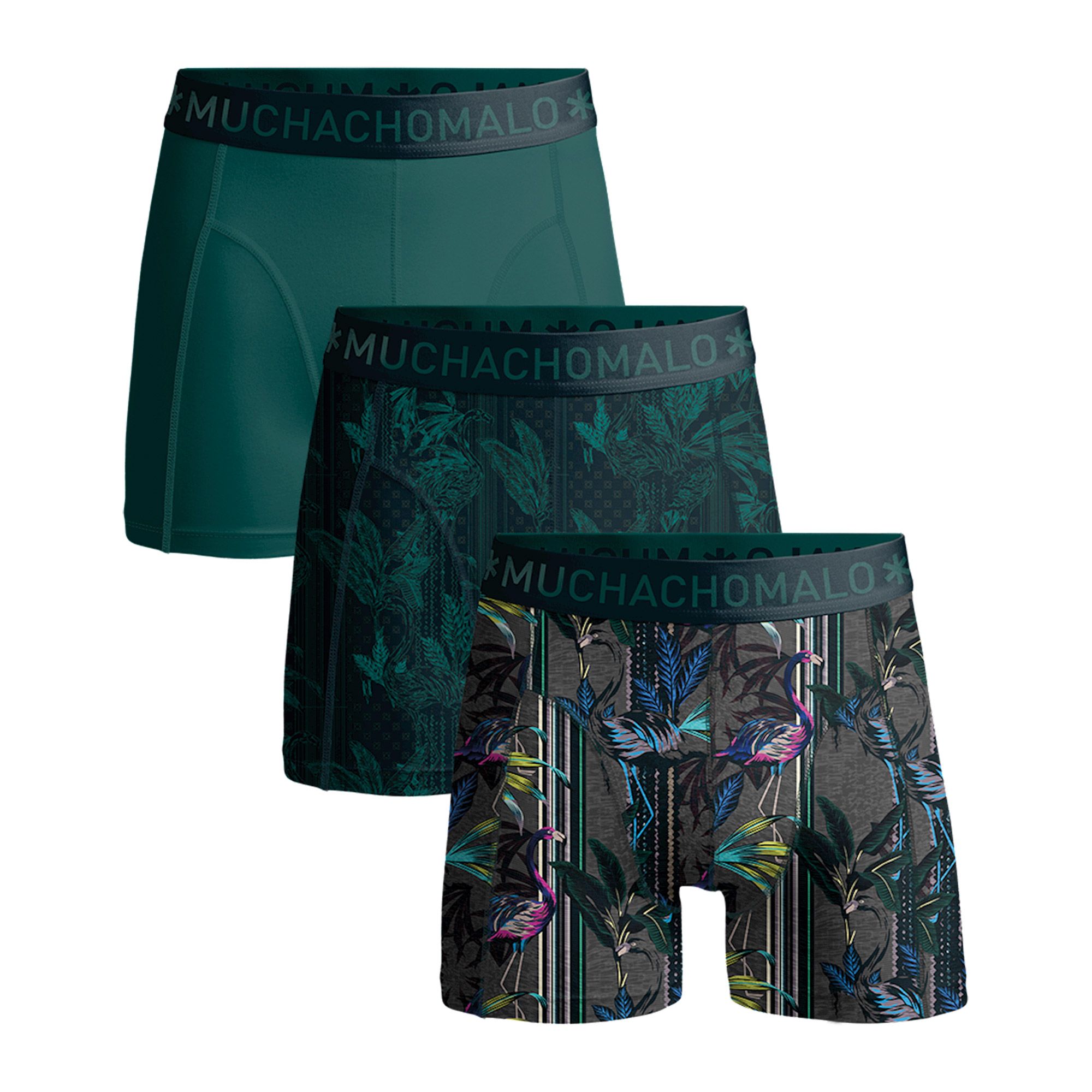 Muchachomalo Flamingo Boxershorts Herren  (3-pack)