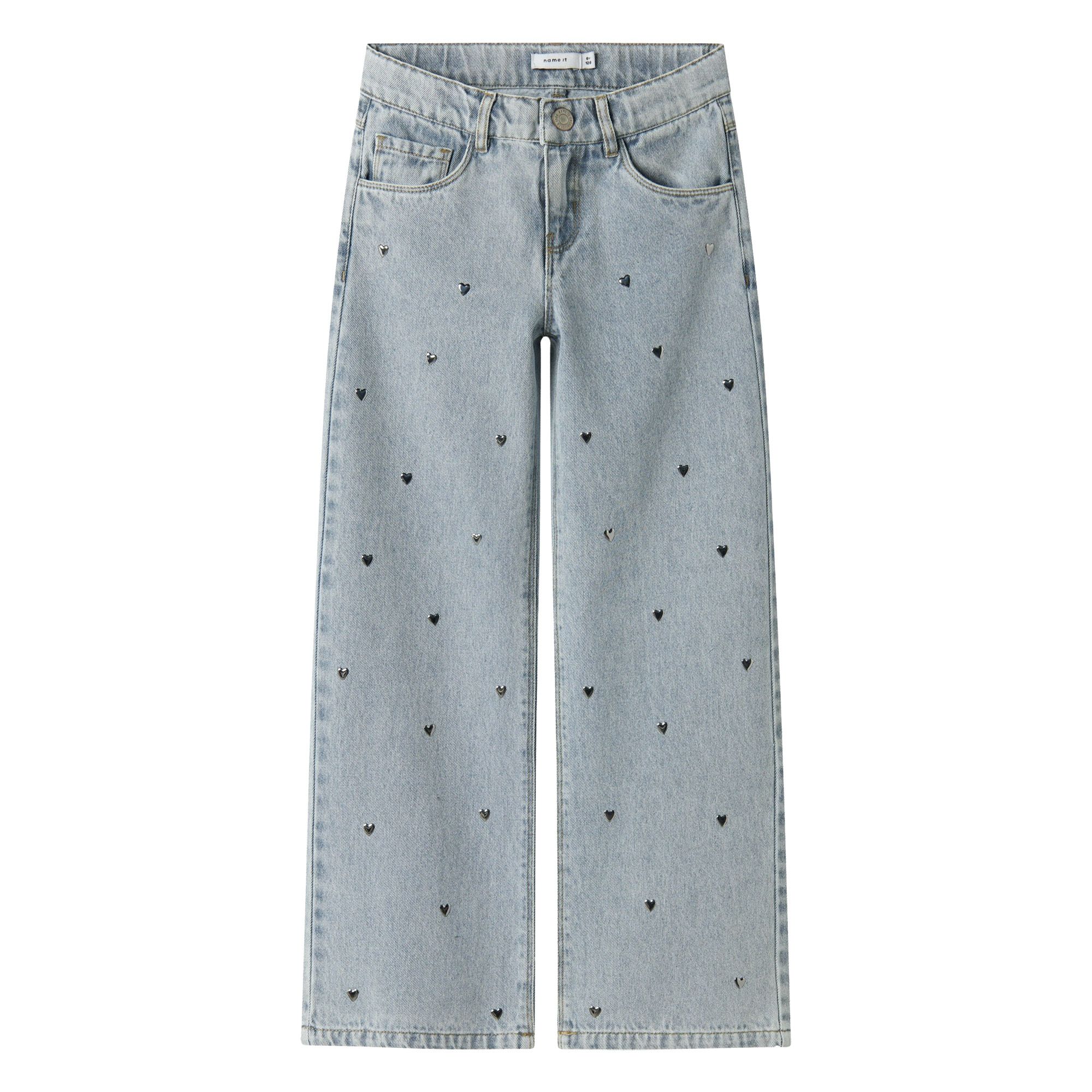 Name It Rose Wide Hearts Stud Jeans Meisjes