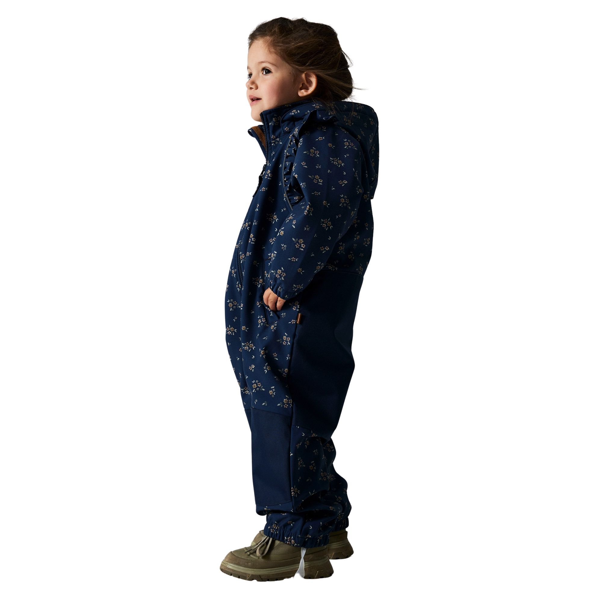 Nom It Alfa08 Ensemble de pluie junior en softshell à volants