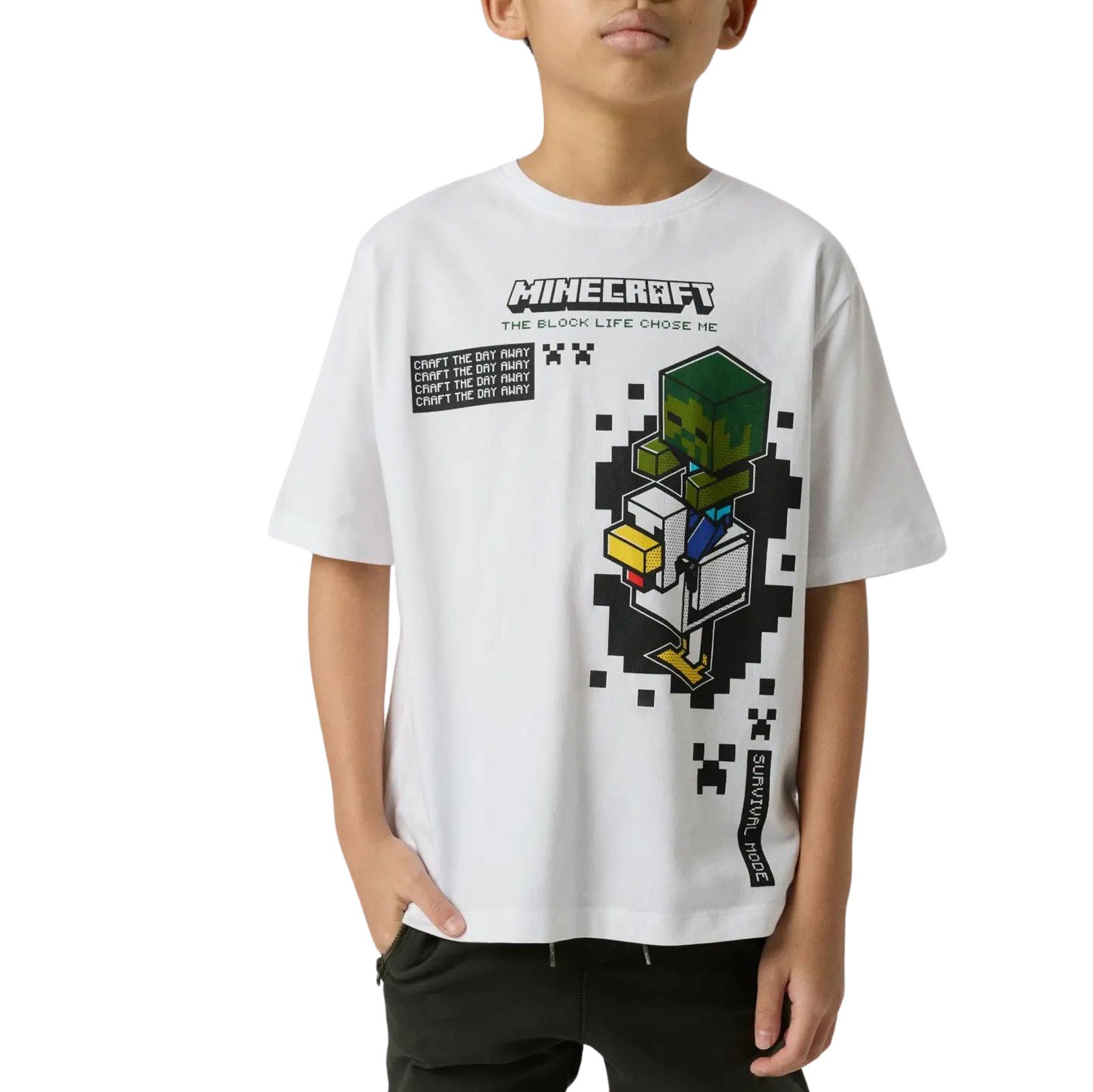 Name It Minecraft Crew Shirt Junior