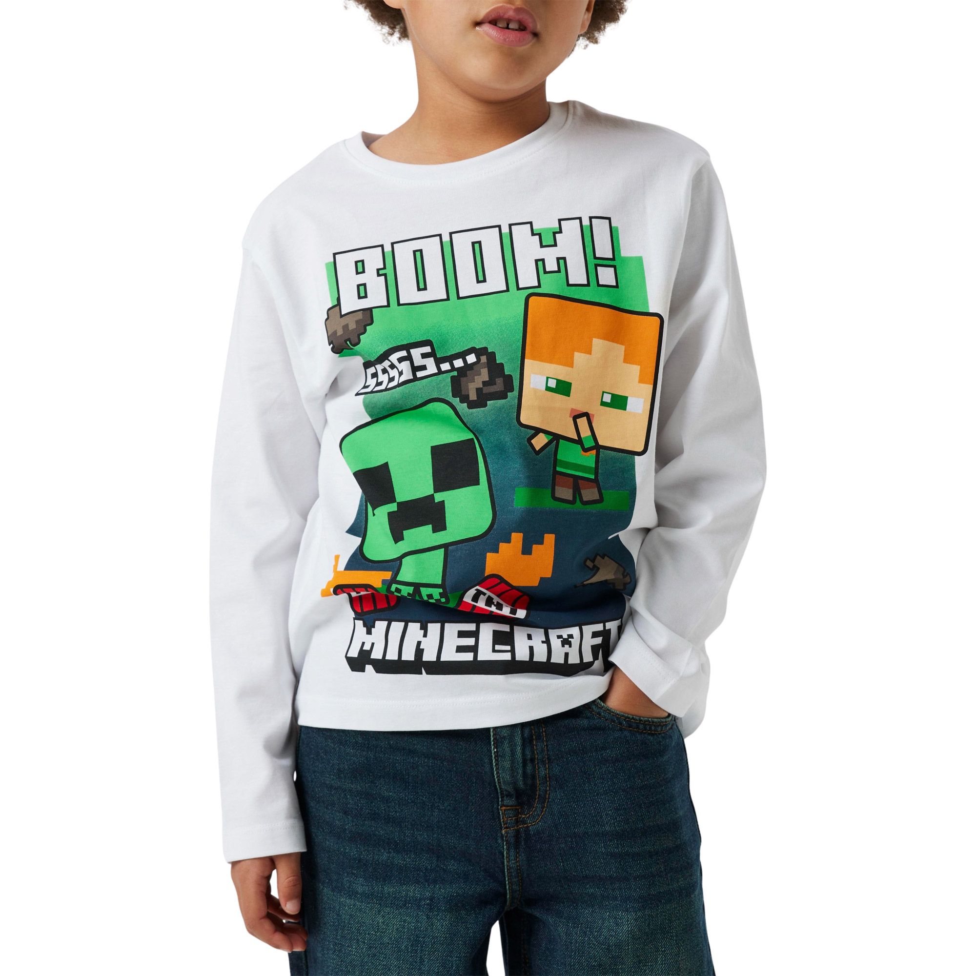 T-shirt Name It Minecraft LS Enfants