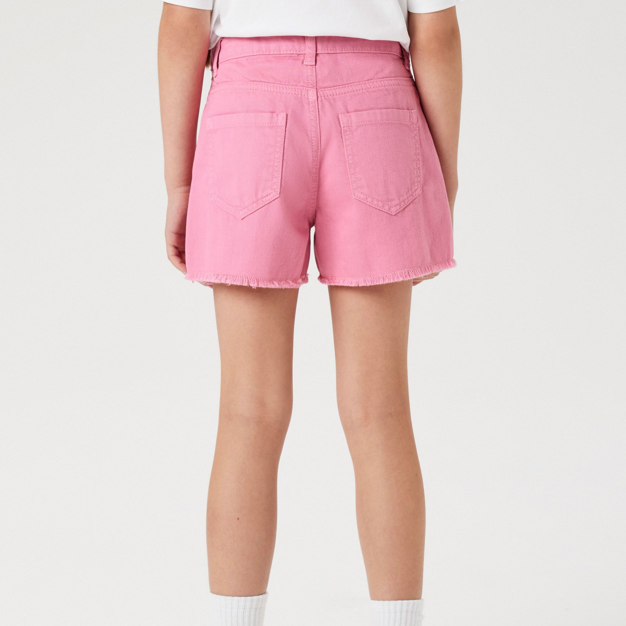 Short en Jean Femme - Vintage - Taille Haute - Bermuda - Déchiré - Bleu