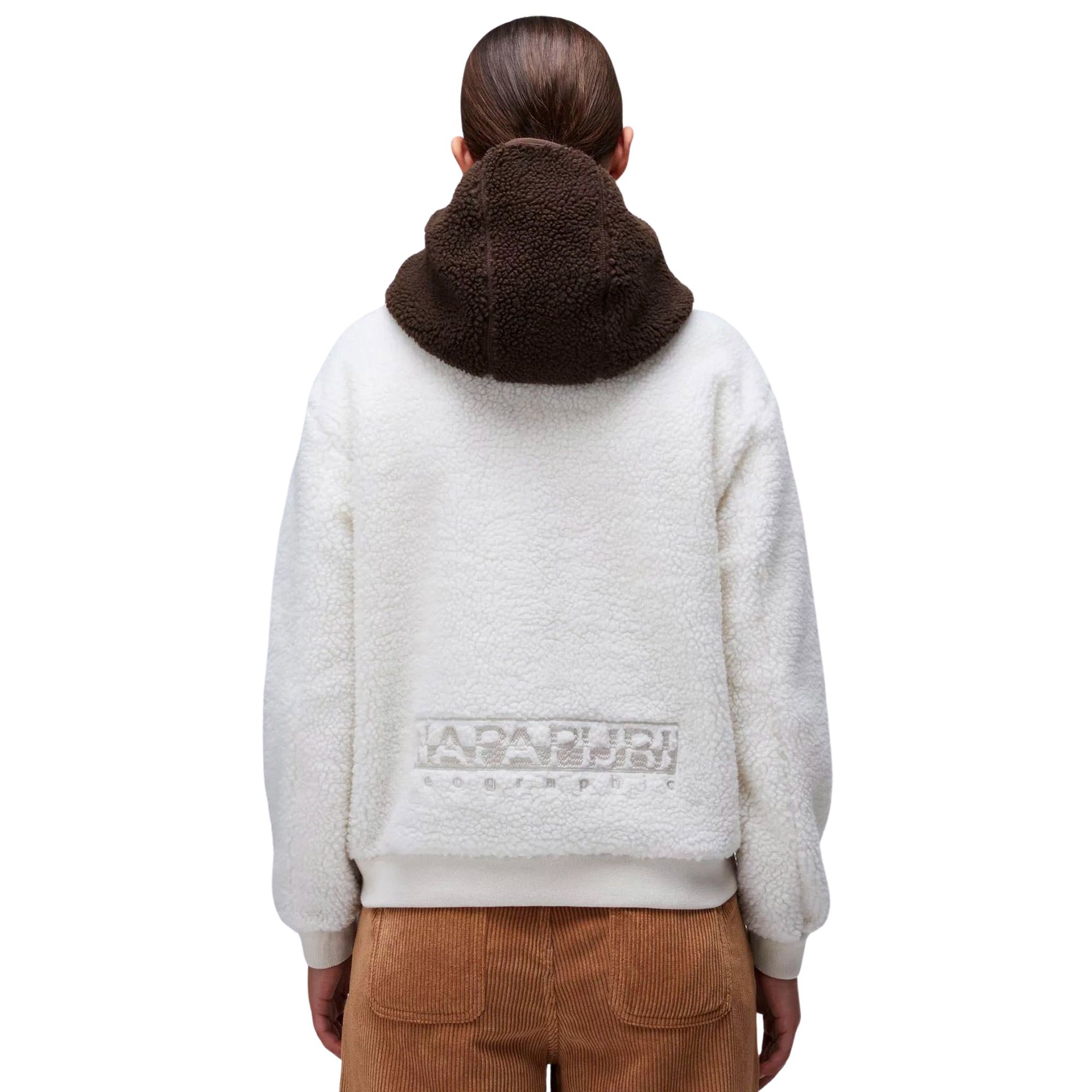 Napapijri Seline Half-Zip Hooded Fleece Sweater Dames