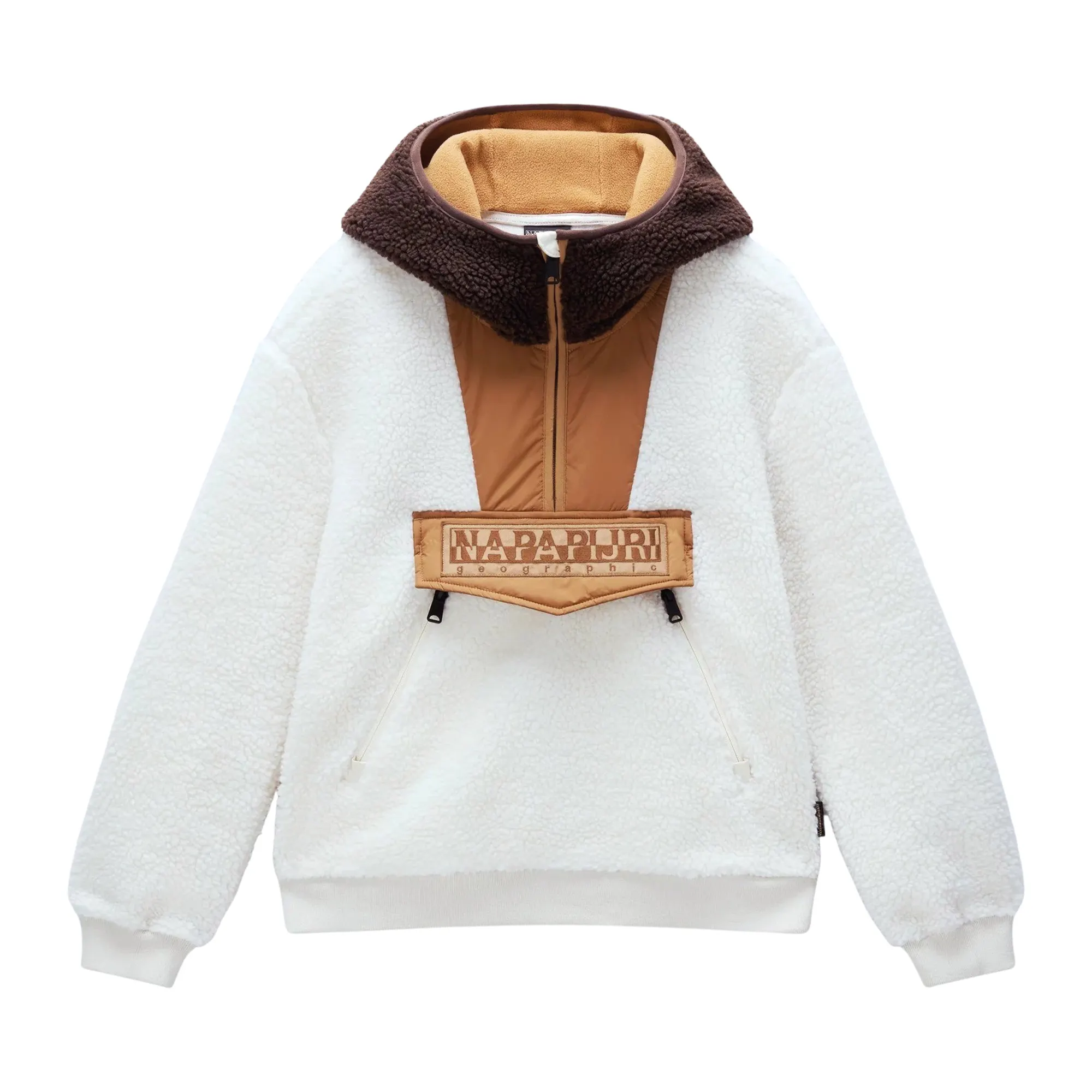 Napapijri Seline Half-Zip Hooded Fleece Sweater Dames