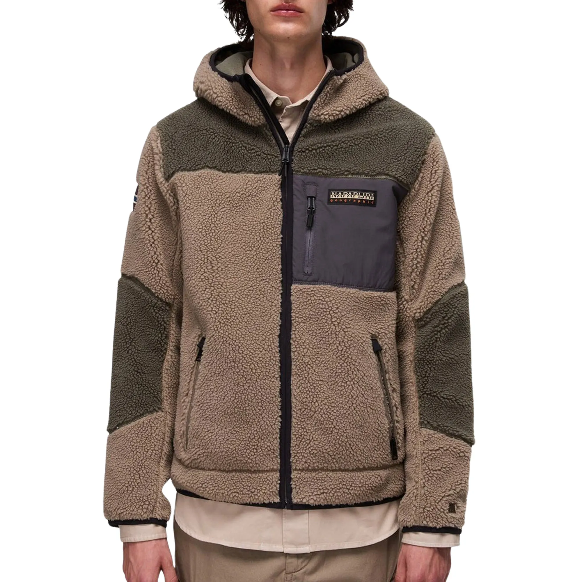 Napapijri Yupik Full-Zip Hooded Fleecejas Heren