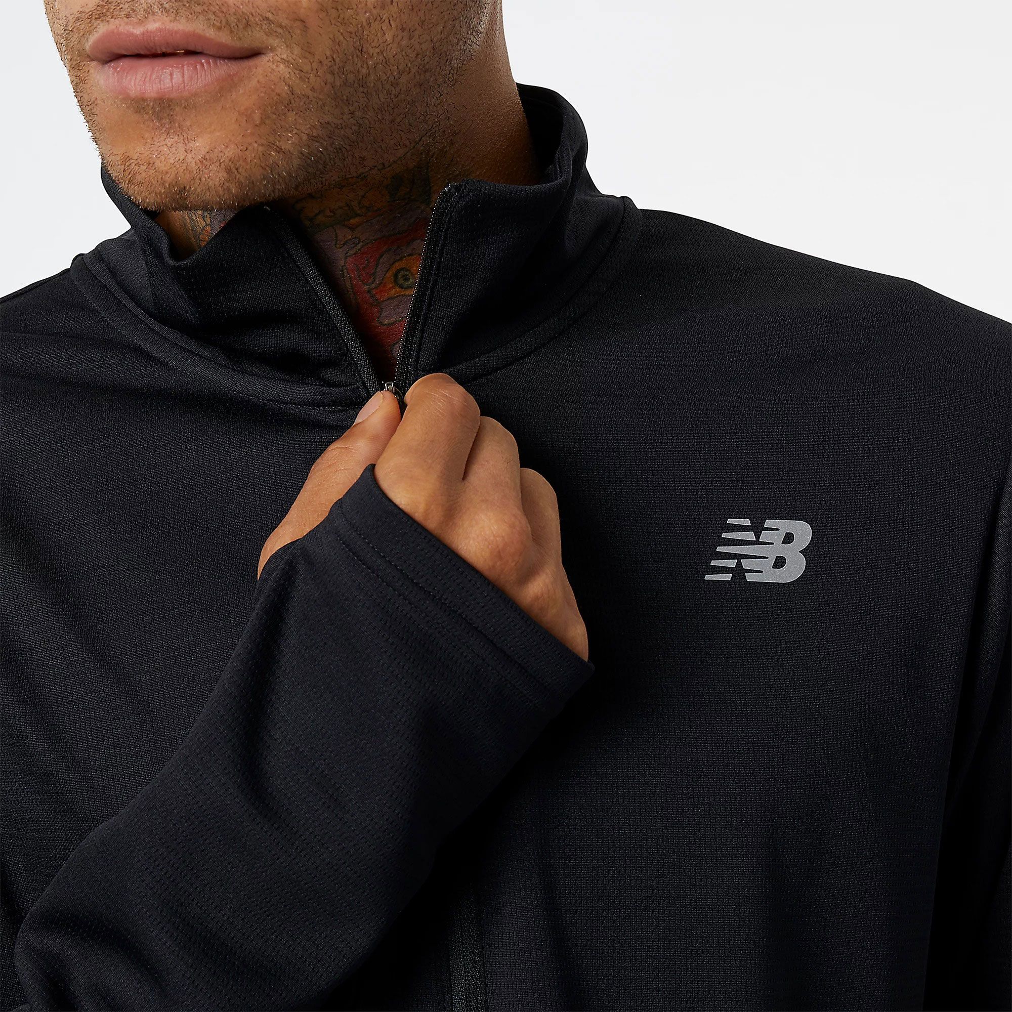 New Balance 5K Half Zip Hardloopshirt Heren