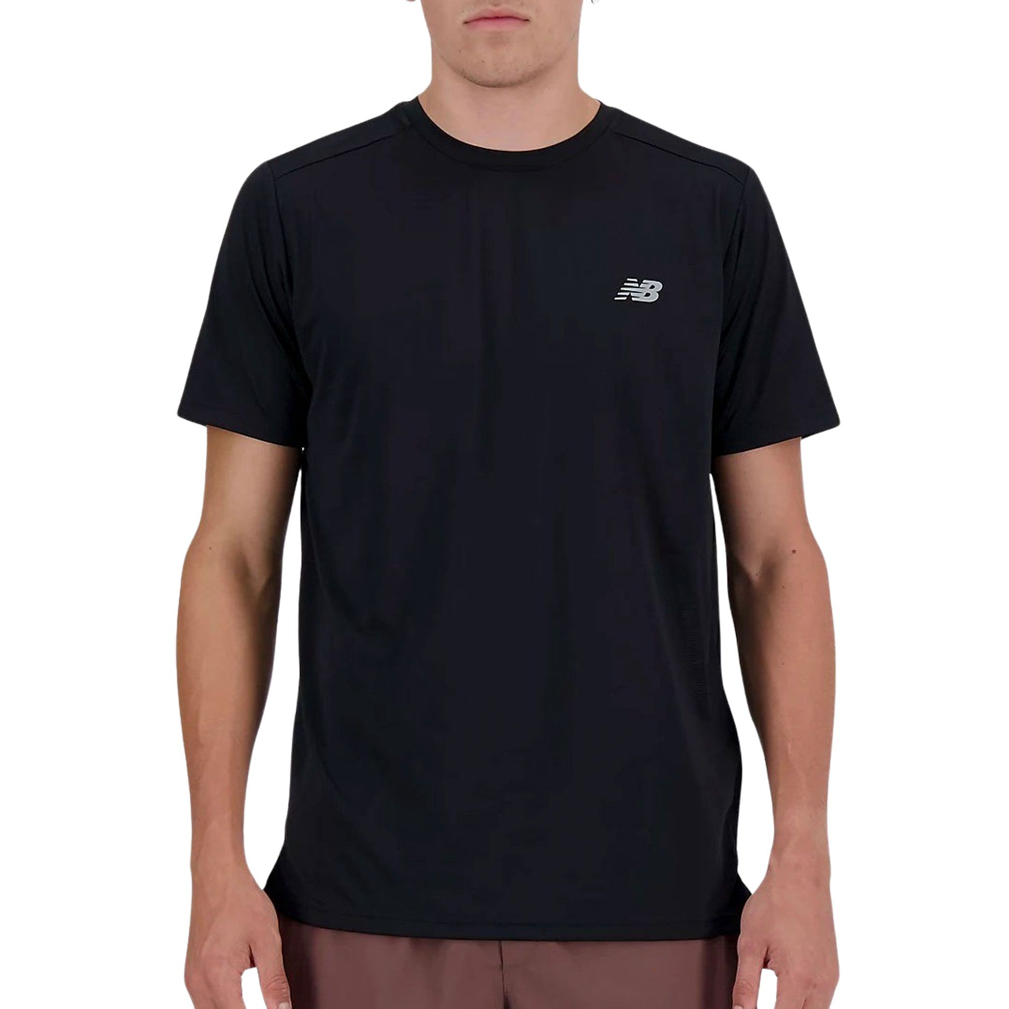New Balance Hardloopshirts zwart