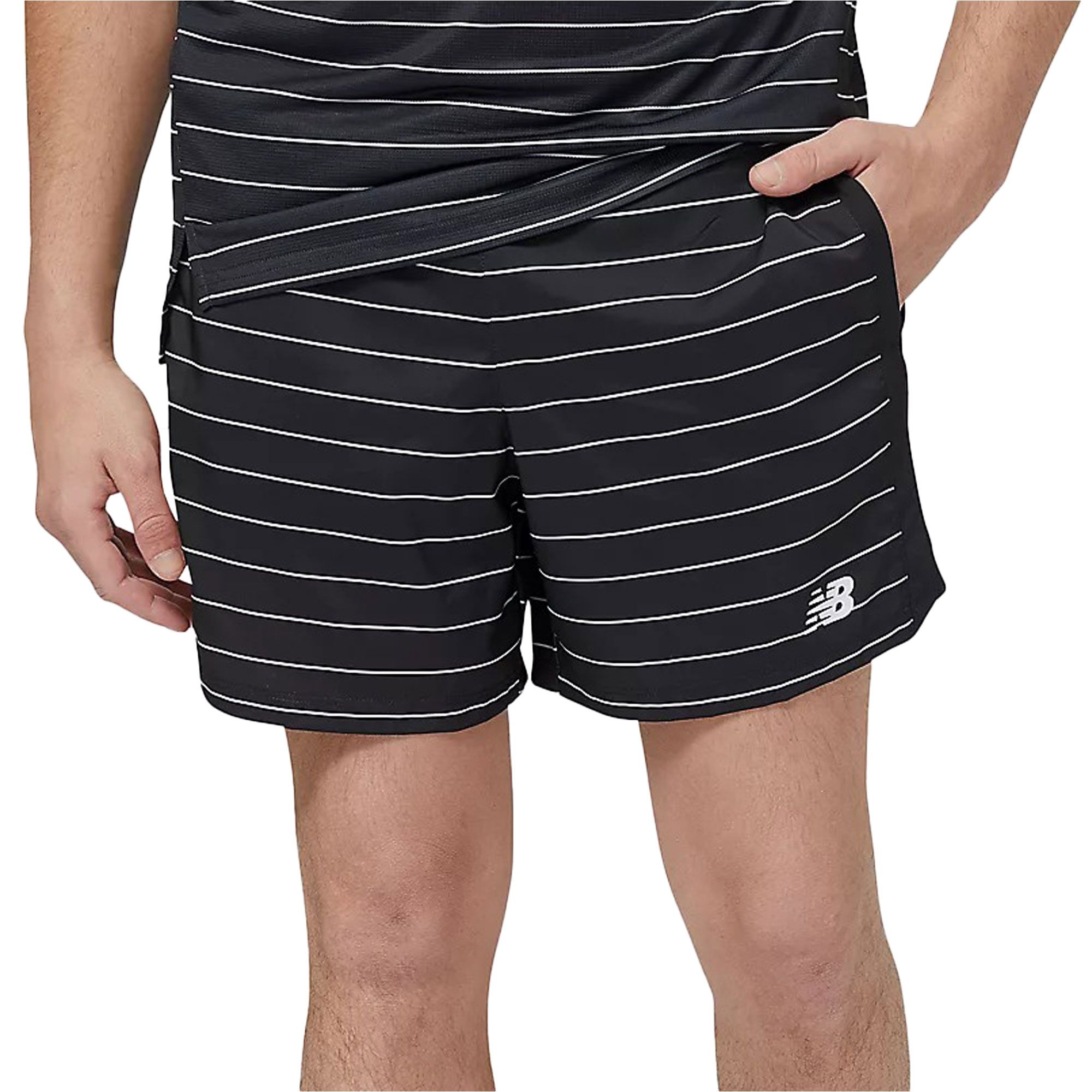New Balance Printed Accelerate 5IN Short Heren