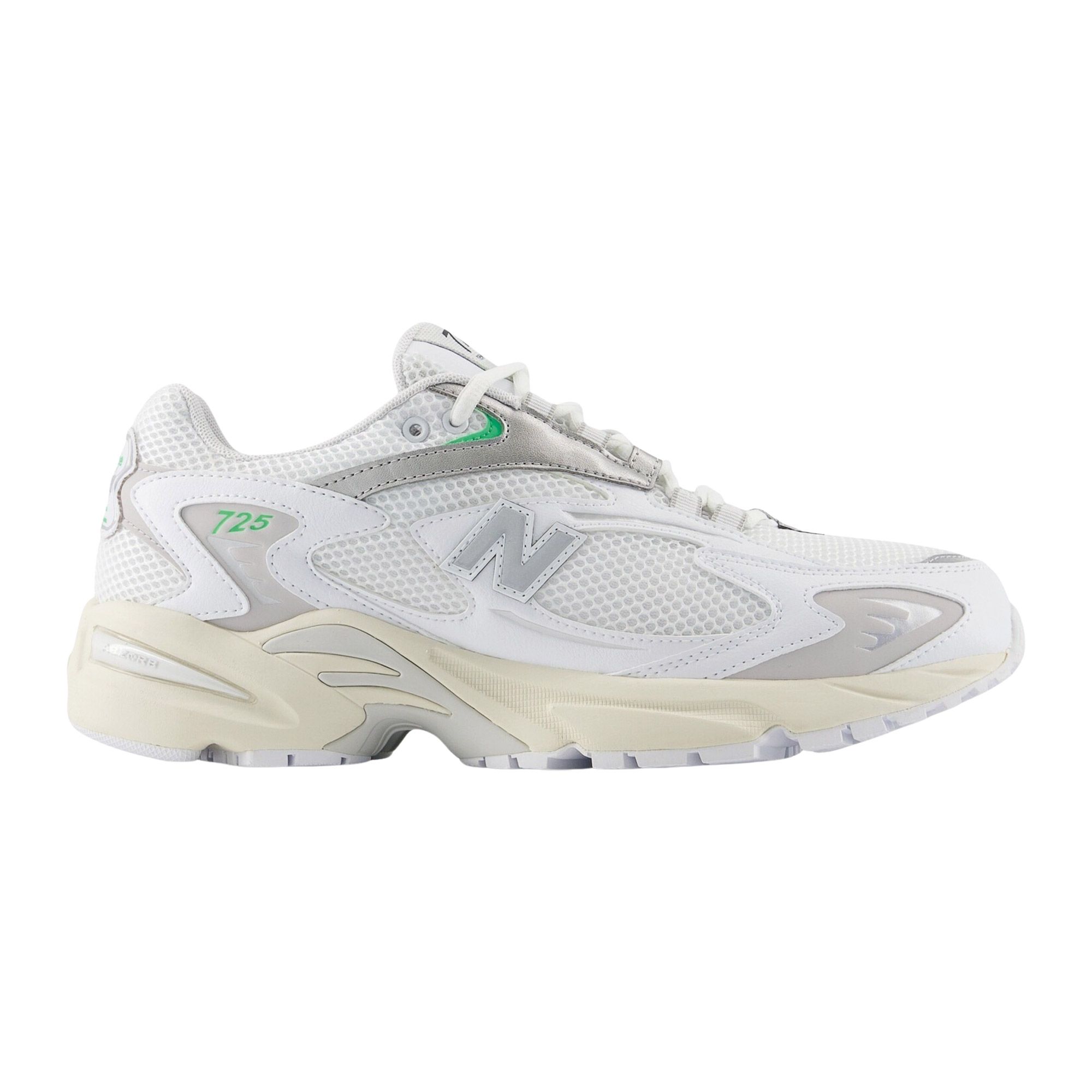 New Balance 725 herensneaker zilver en wit