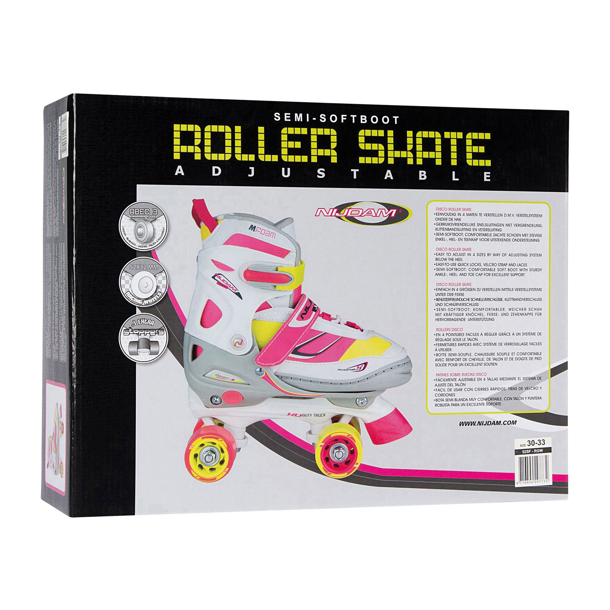 Nijdam Rolschaatsen Semi-Softboot Jr (verstelbaar)
