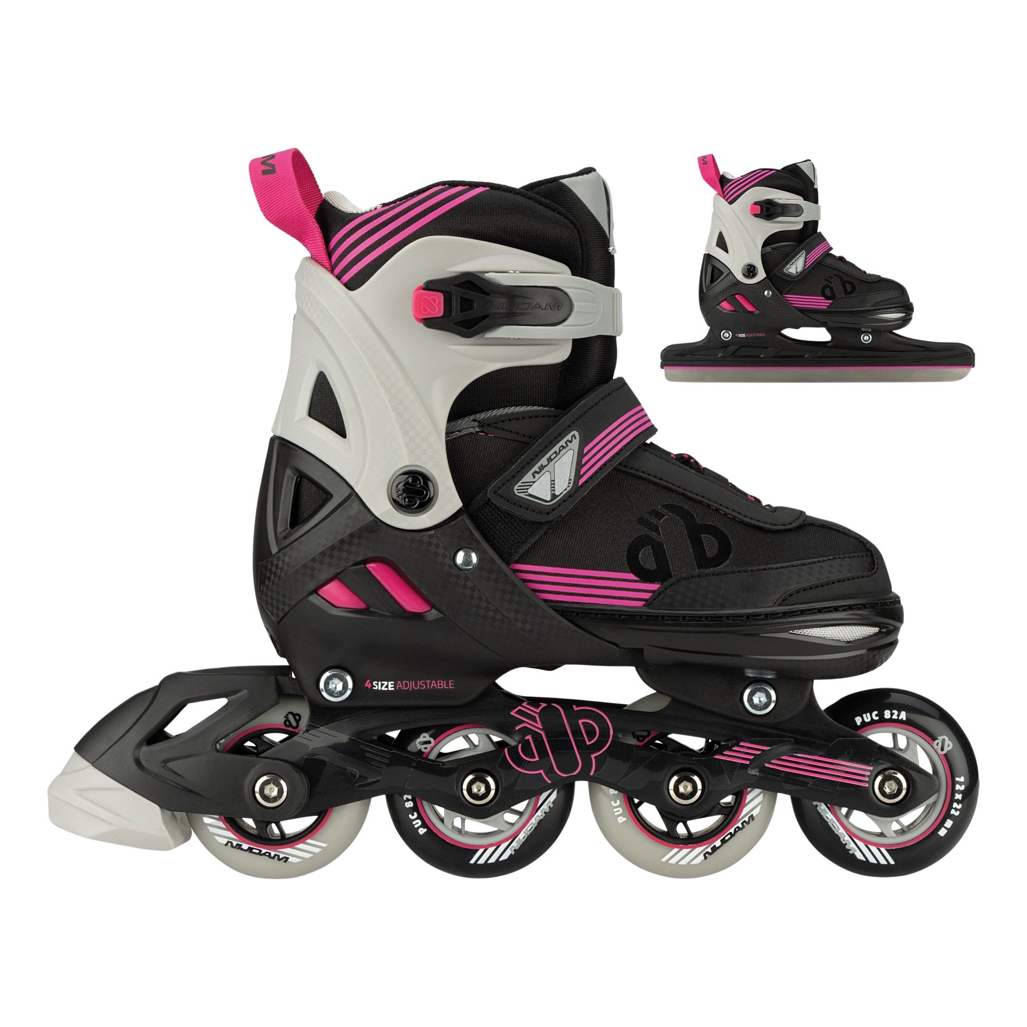 Nijdam Speed Combi Ice Skates Junior (verstelbaar)