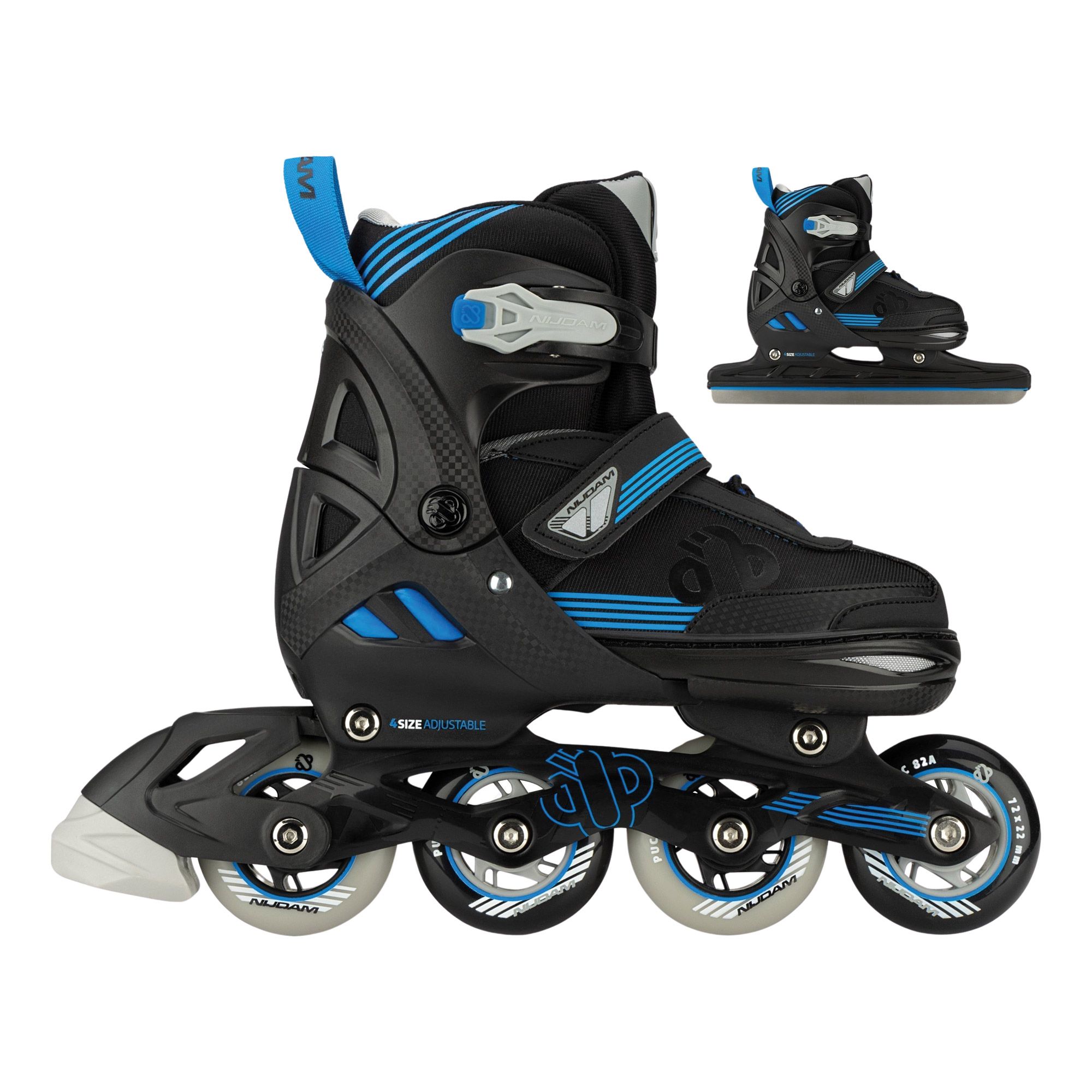 Nijdam Speed Combi Ice Skates Junior (verstelbaar)