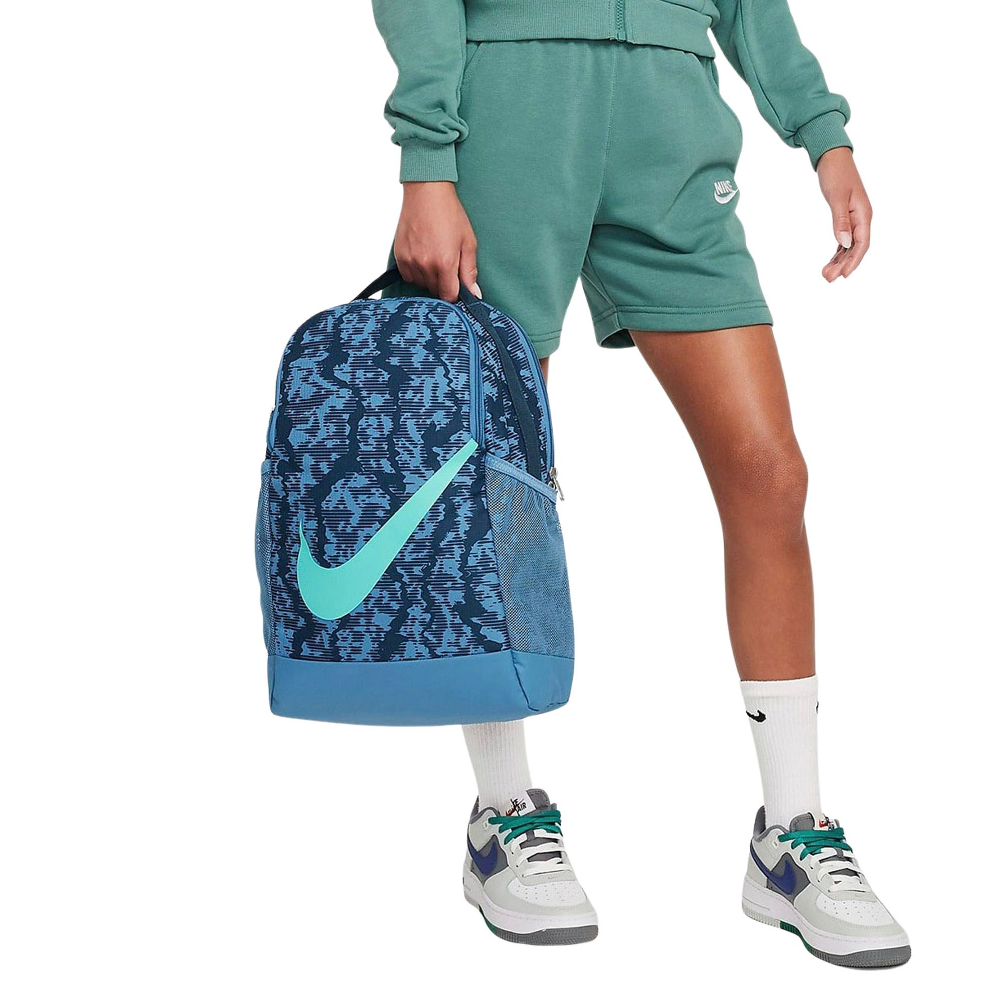 nike brasilia backpack teal