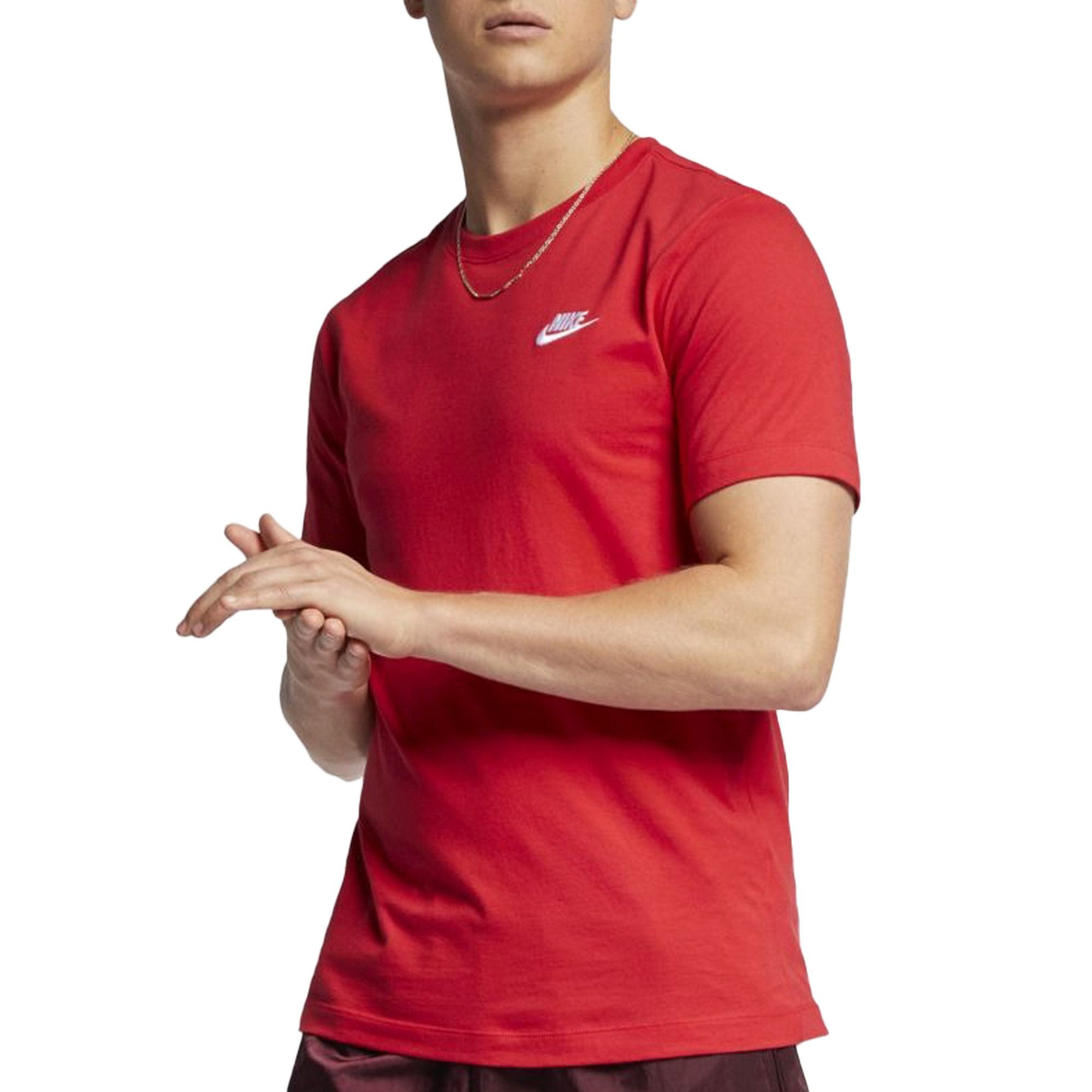 nike club tee red