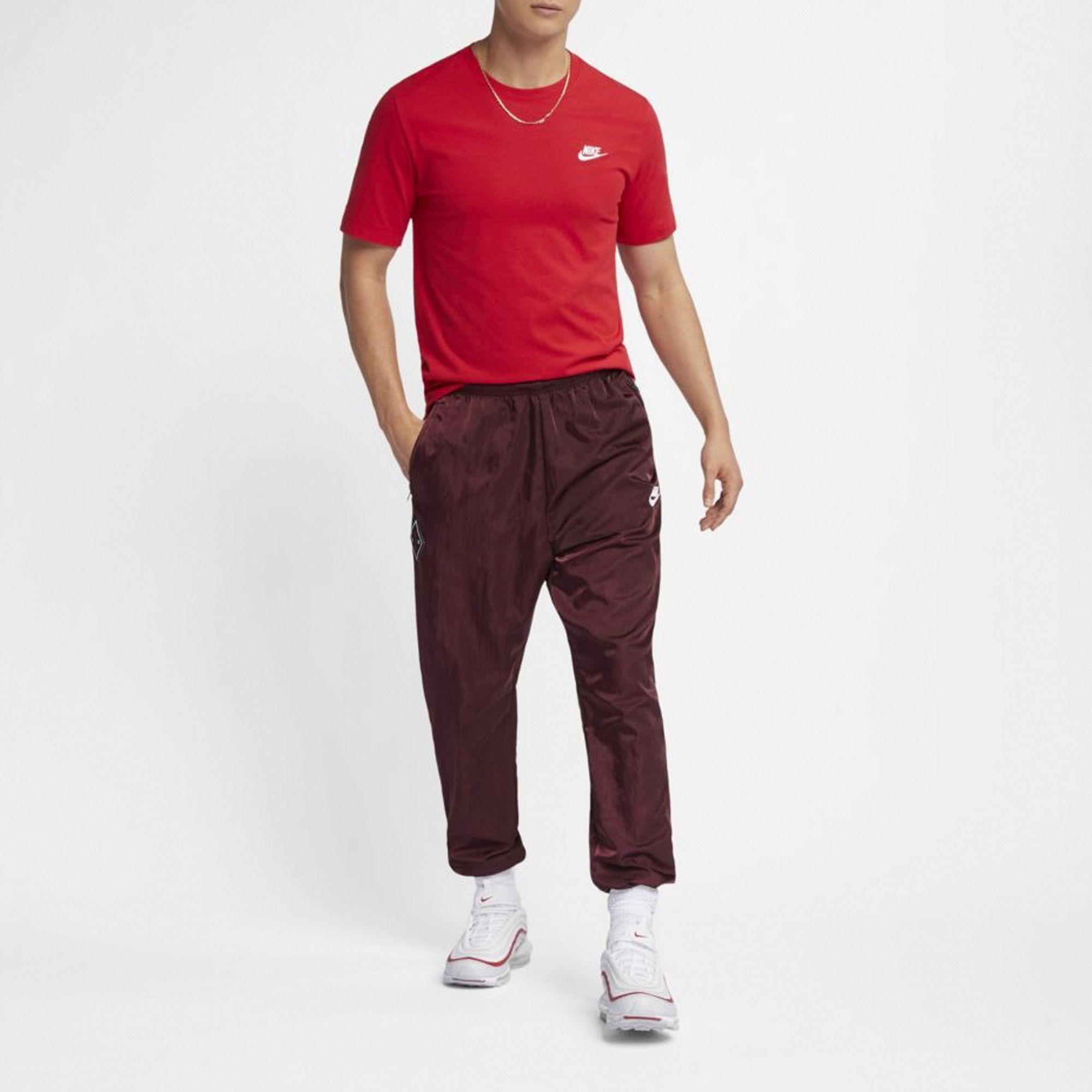 nike club tee red