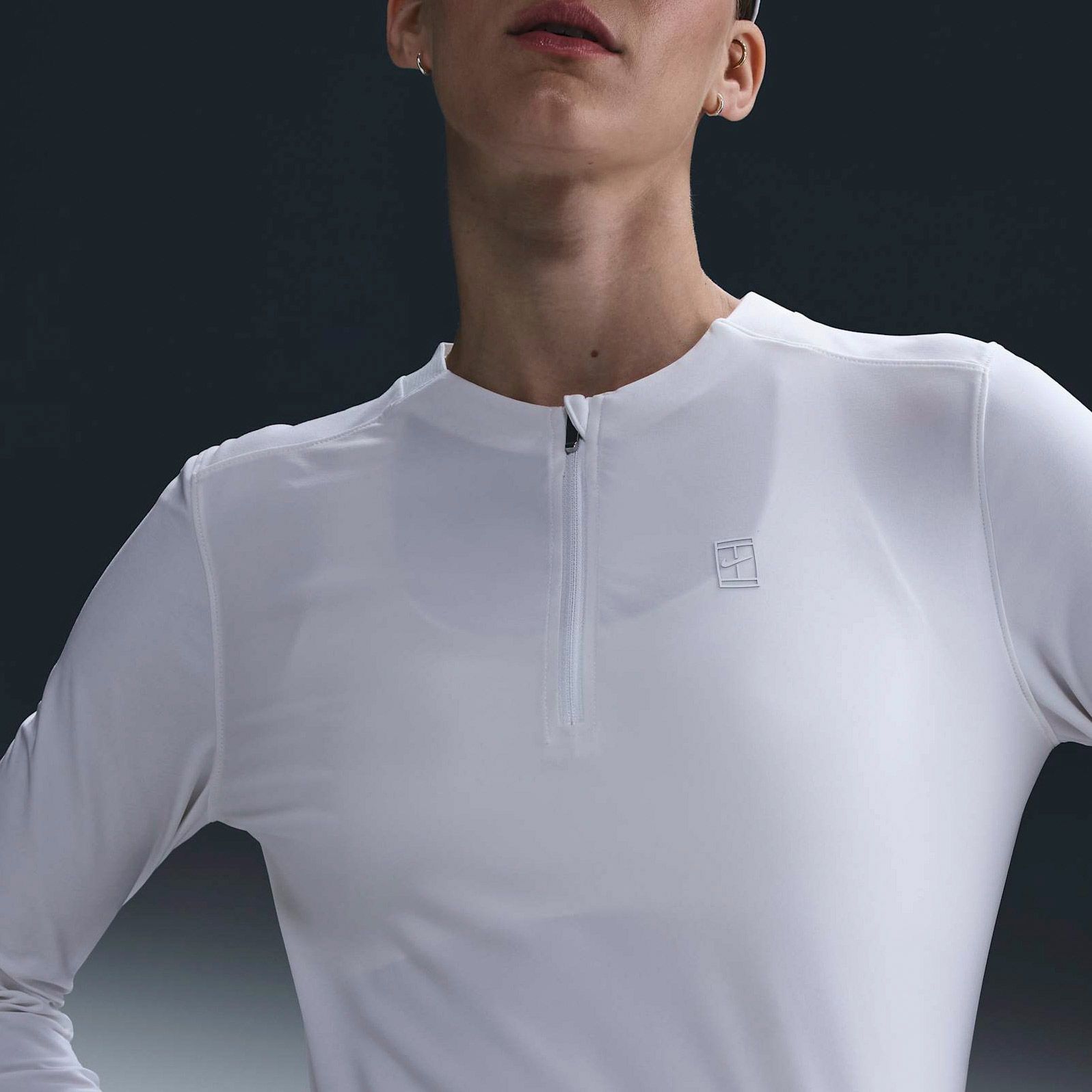 Nike Court Advantage Midlayer Shirt Dames