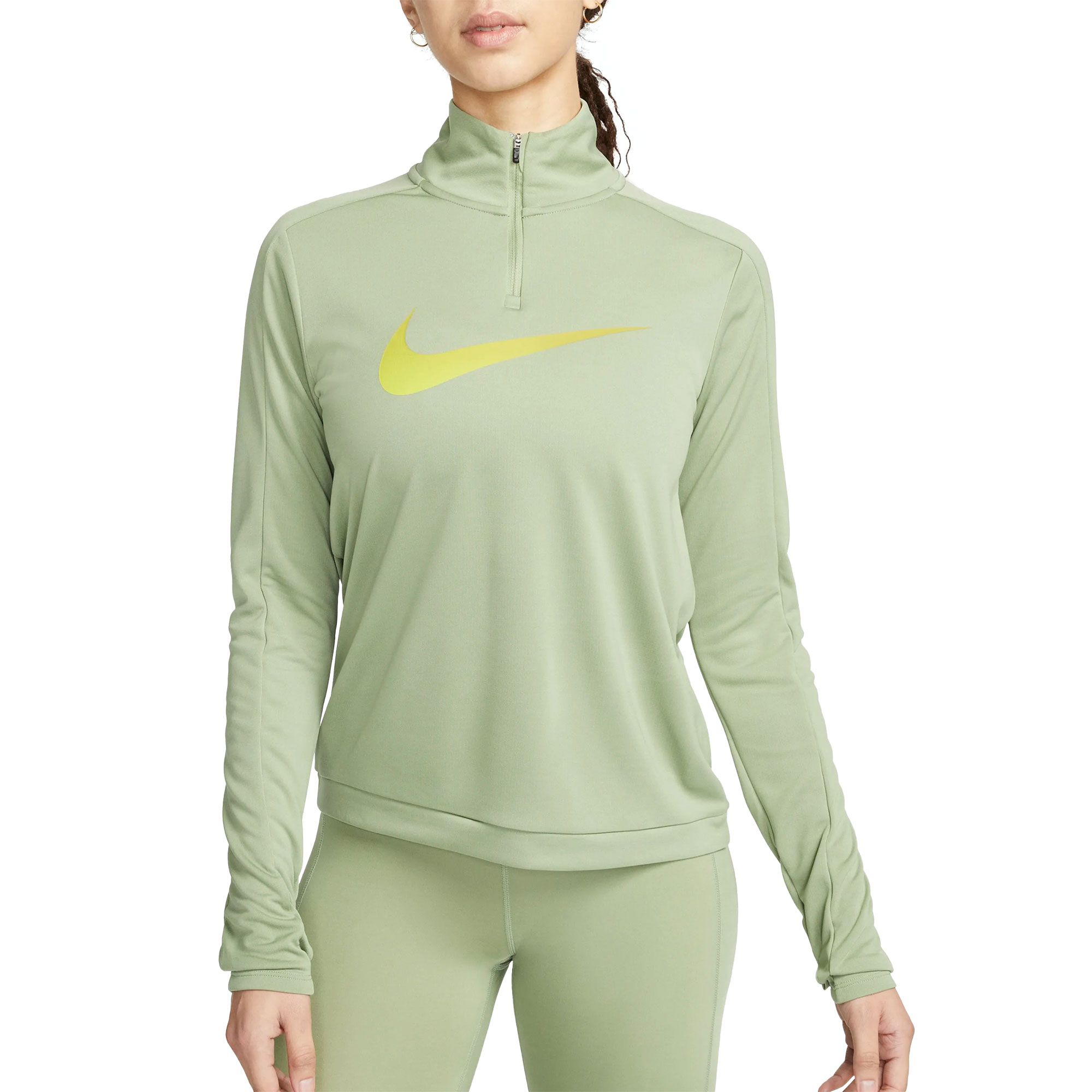 nike women's swoosh half zip top