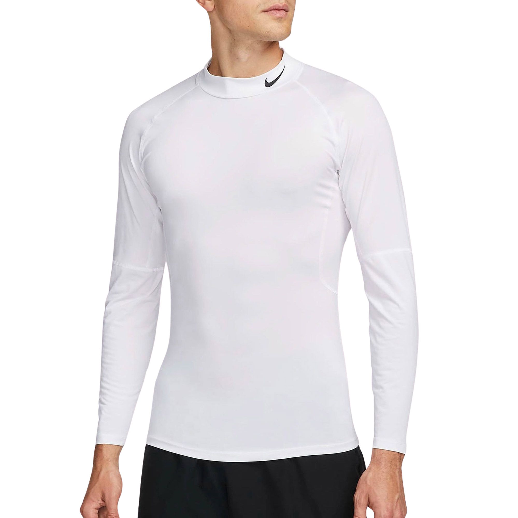 white nike pro top