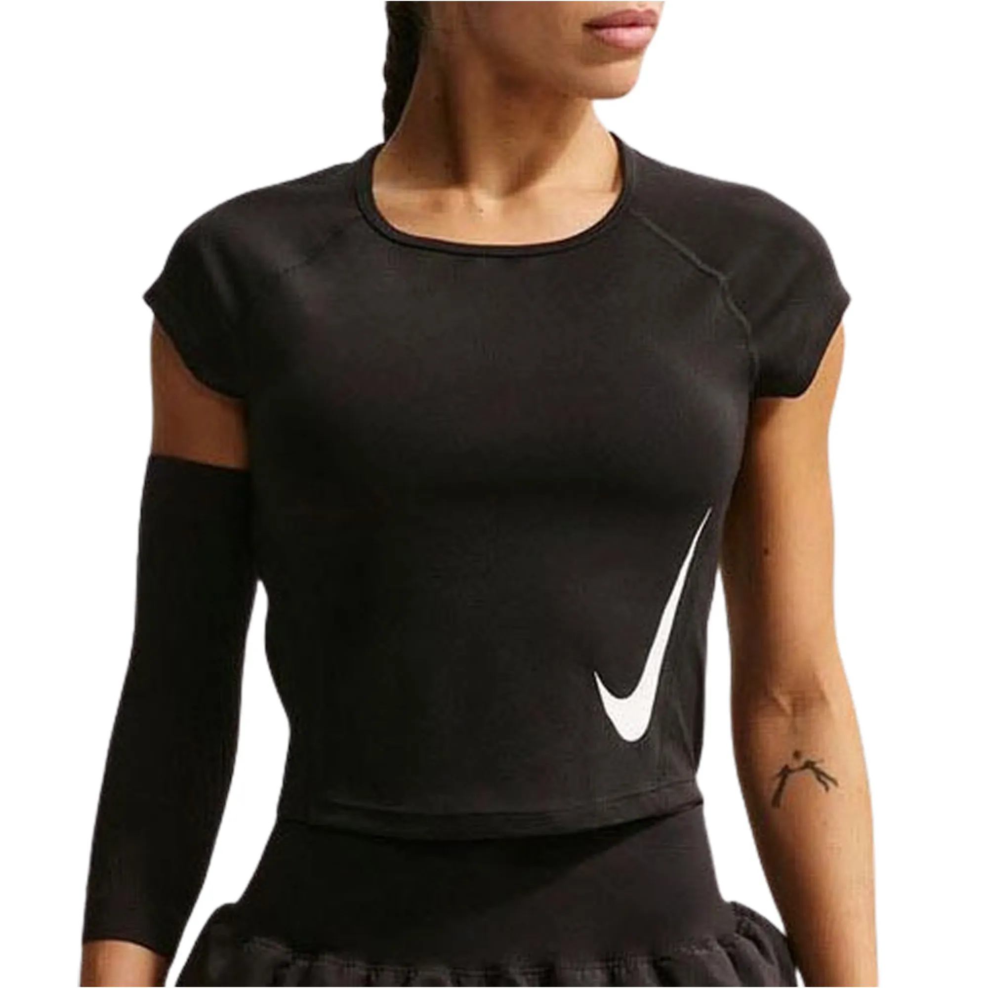 Nike Dri-FIT Tempo Swoosh Run SS Shirt Dames