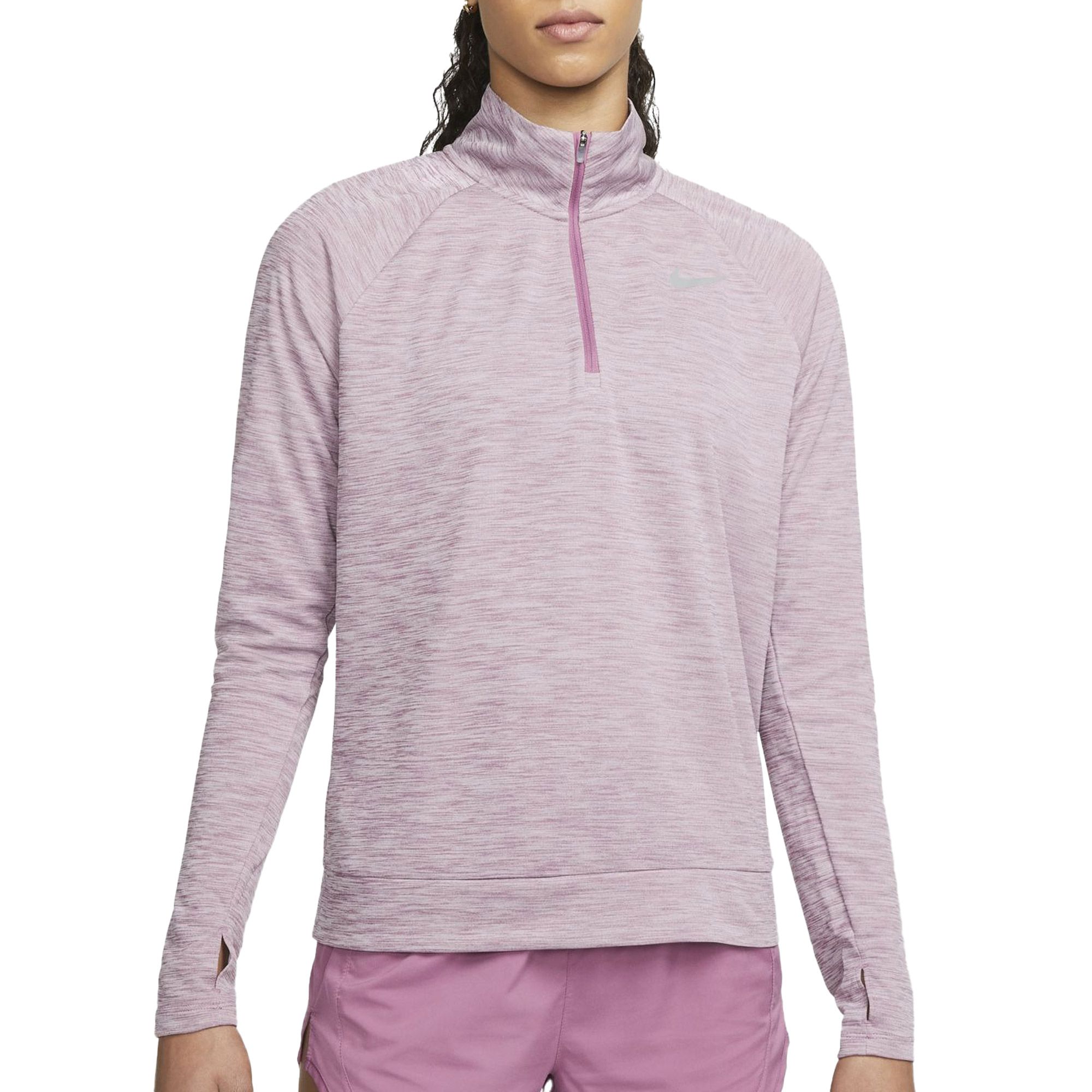 nike women's pacer top half zip