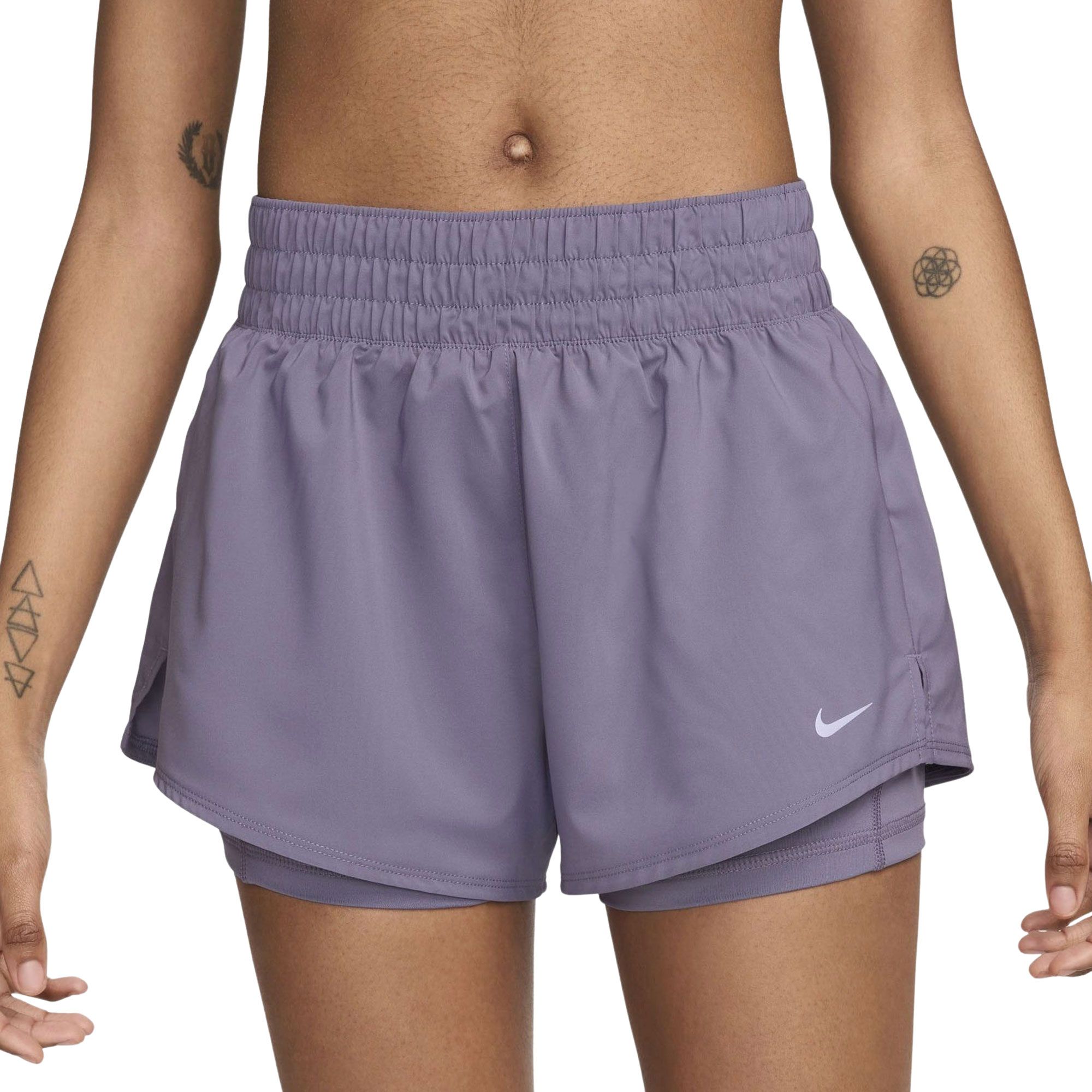 purple nike shorts womens