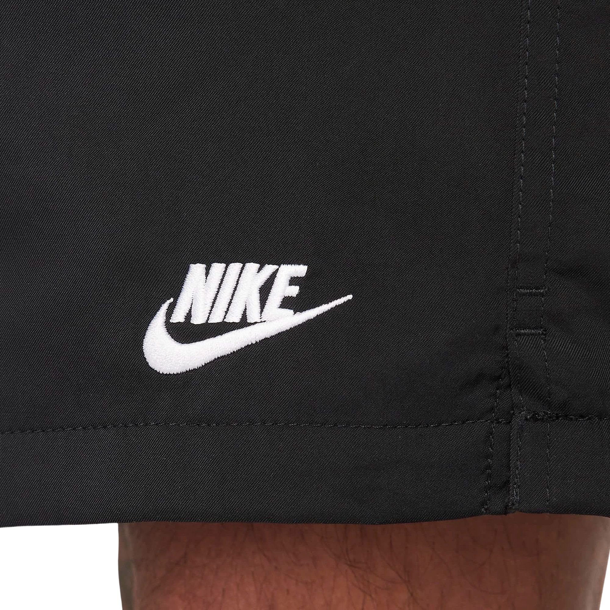 nike flow woven shorts black