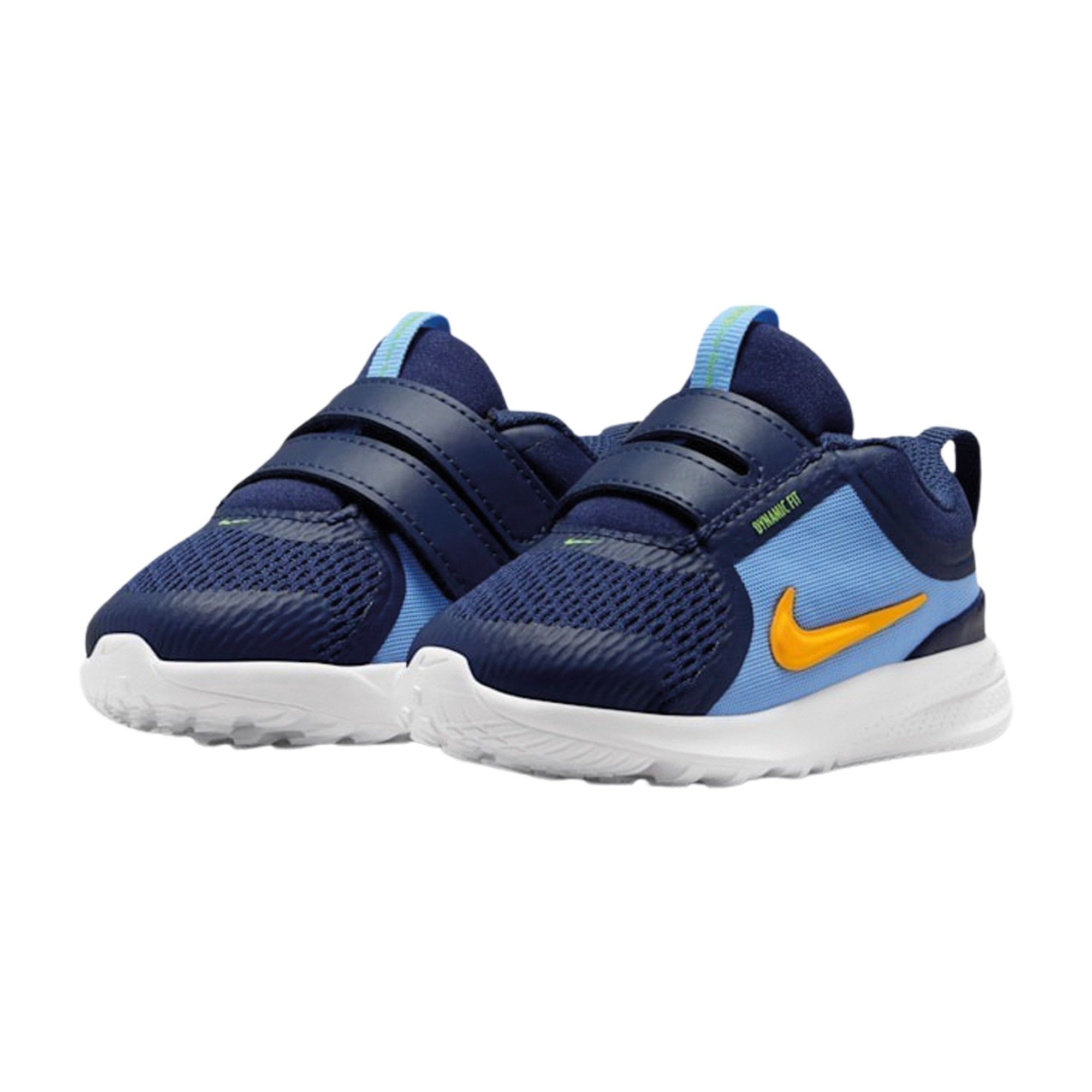 Nike Star Runner babysneaker oranje en blauw