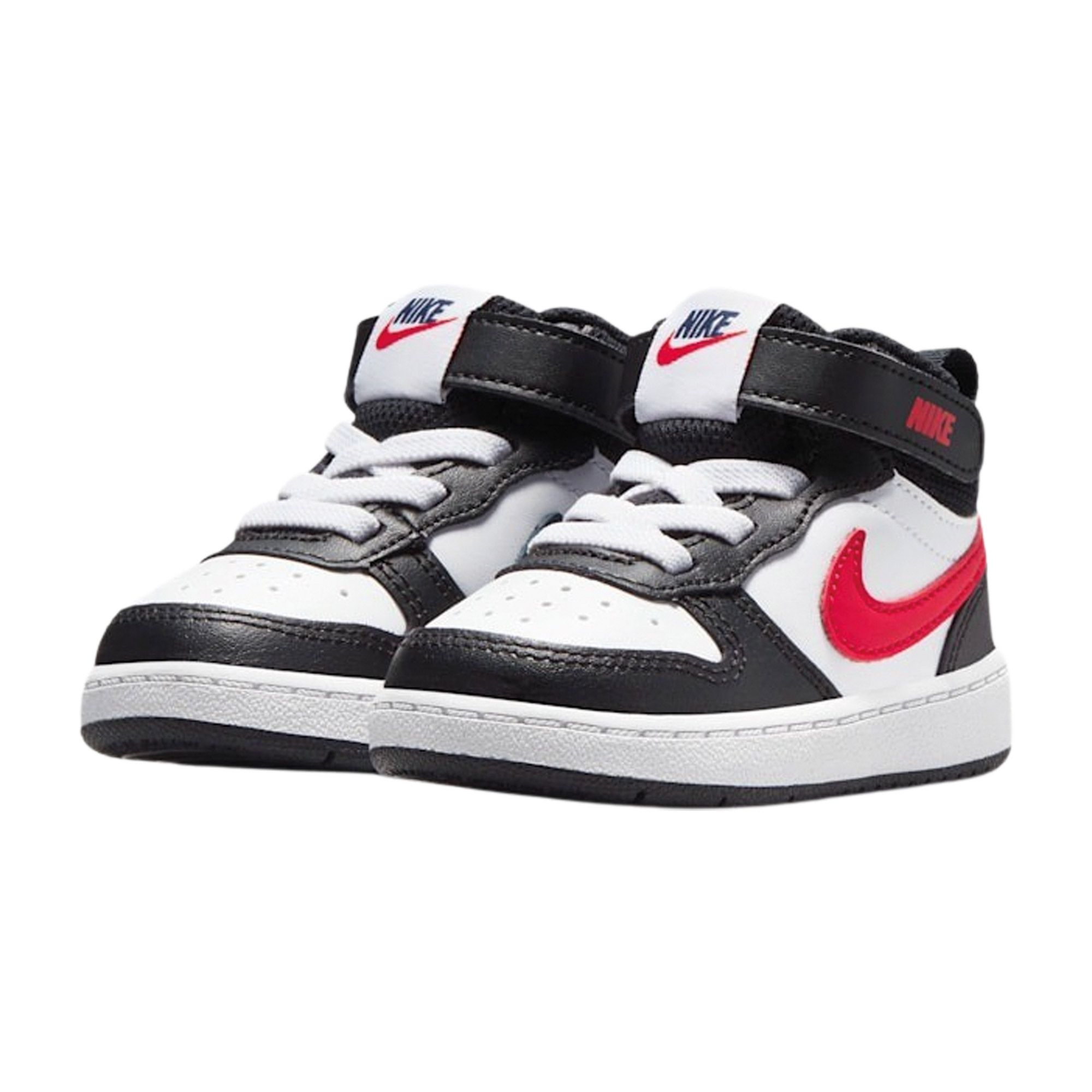 Nike Court Borough sneaker zwart, rood en wit