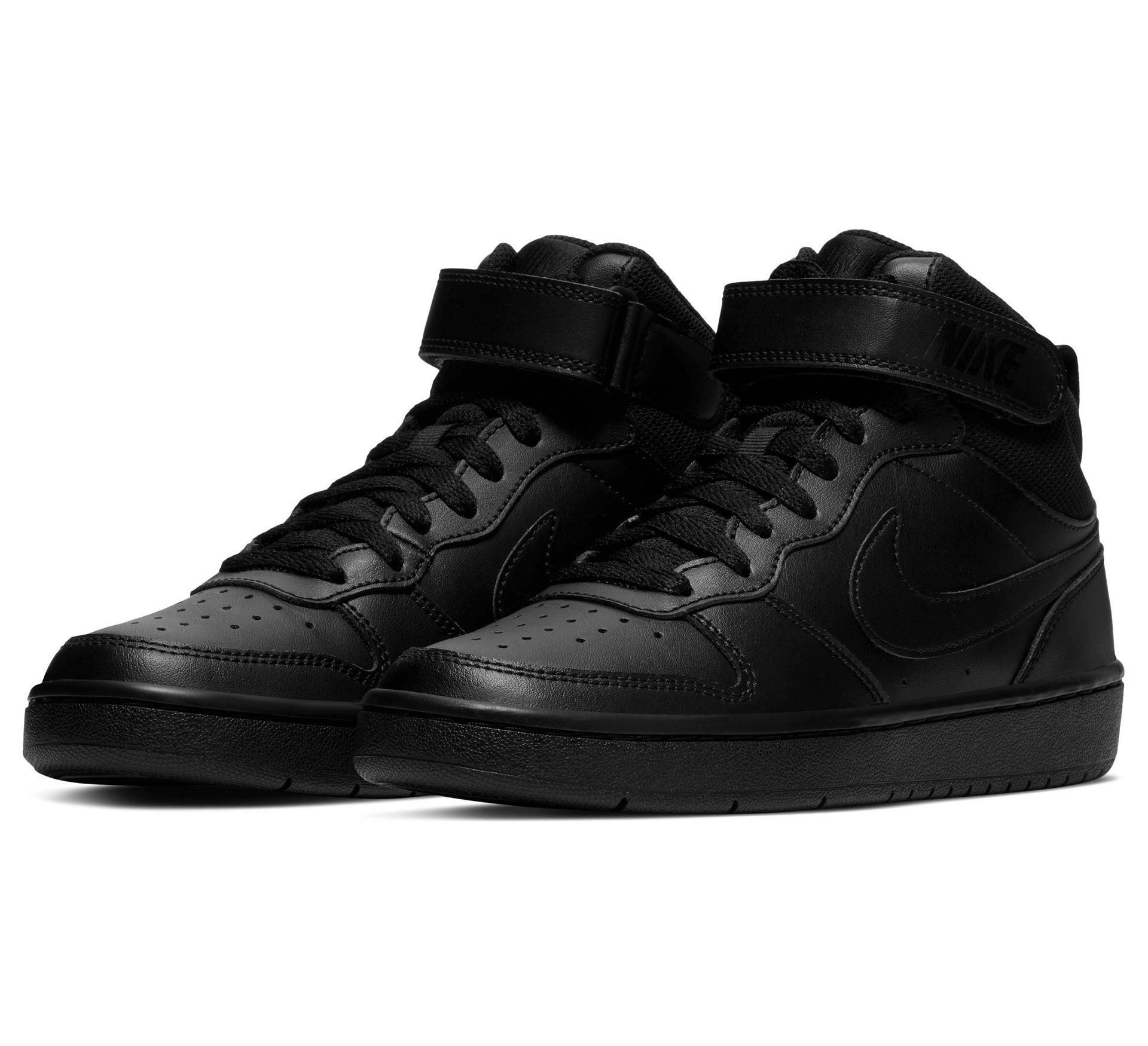 nike court borough mid schwarz
