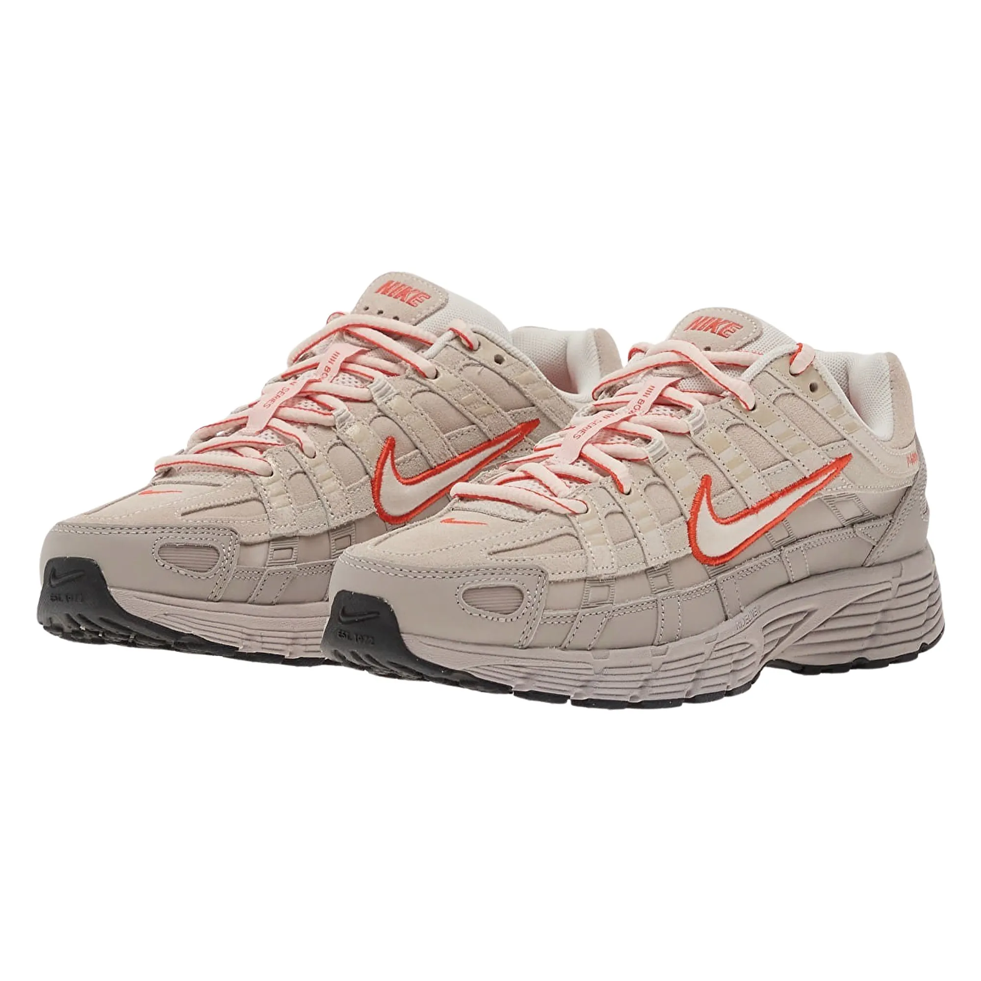 nike p 6000 white orange