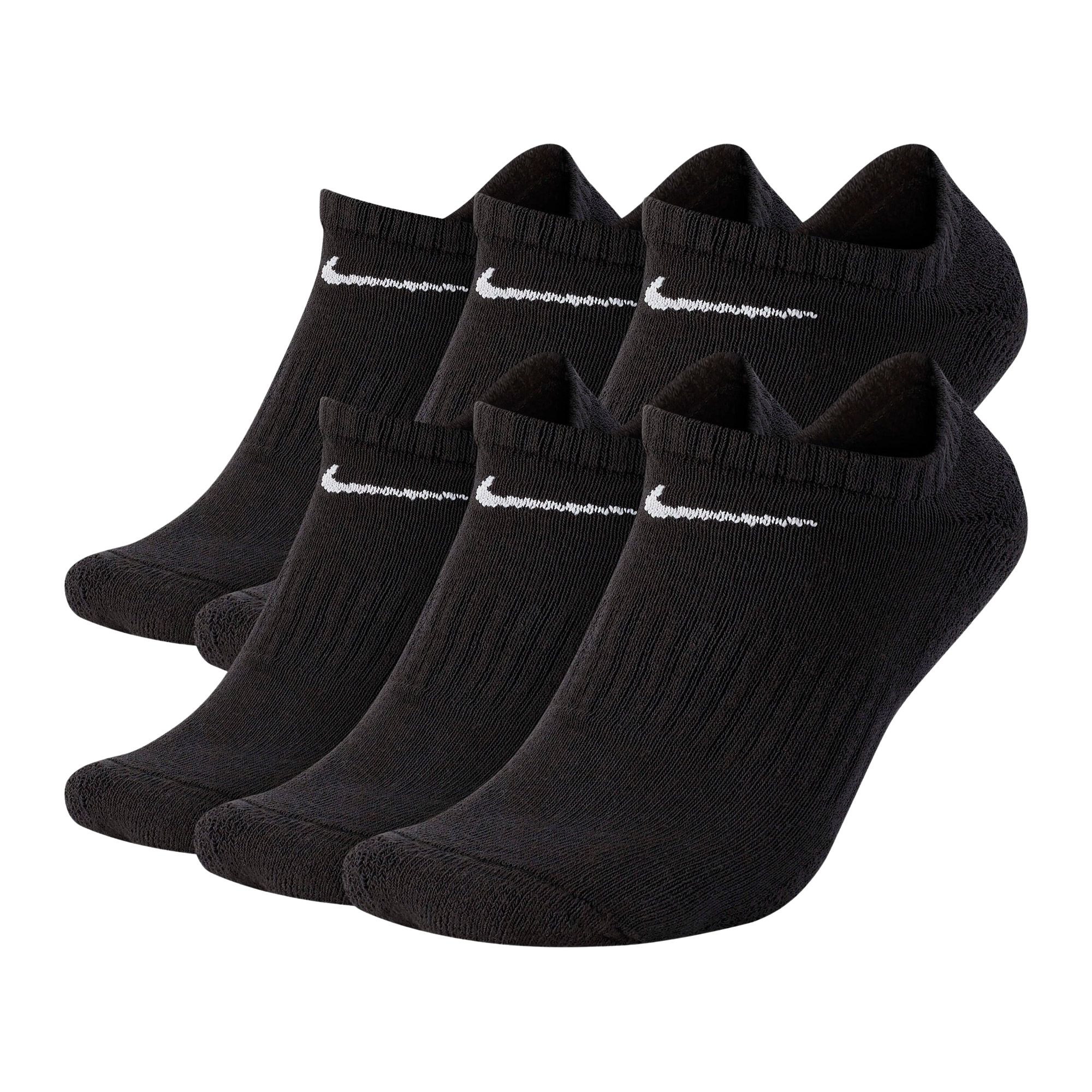 Nike Everyday Cushioned No-Show Socks (6-pack)