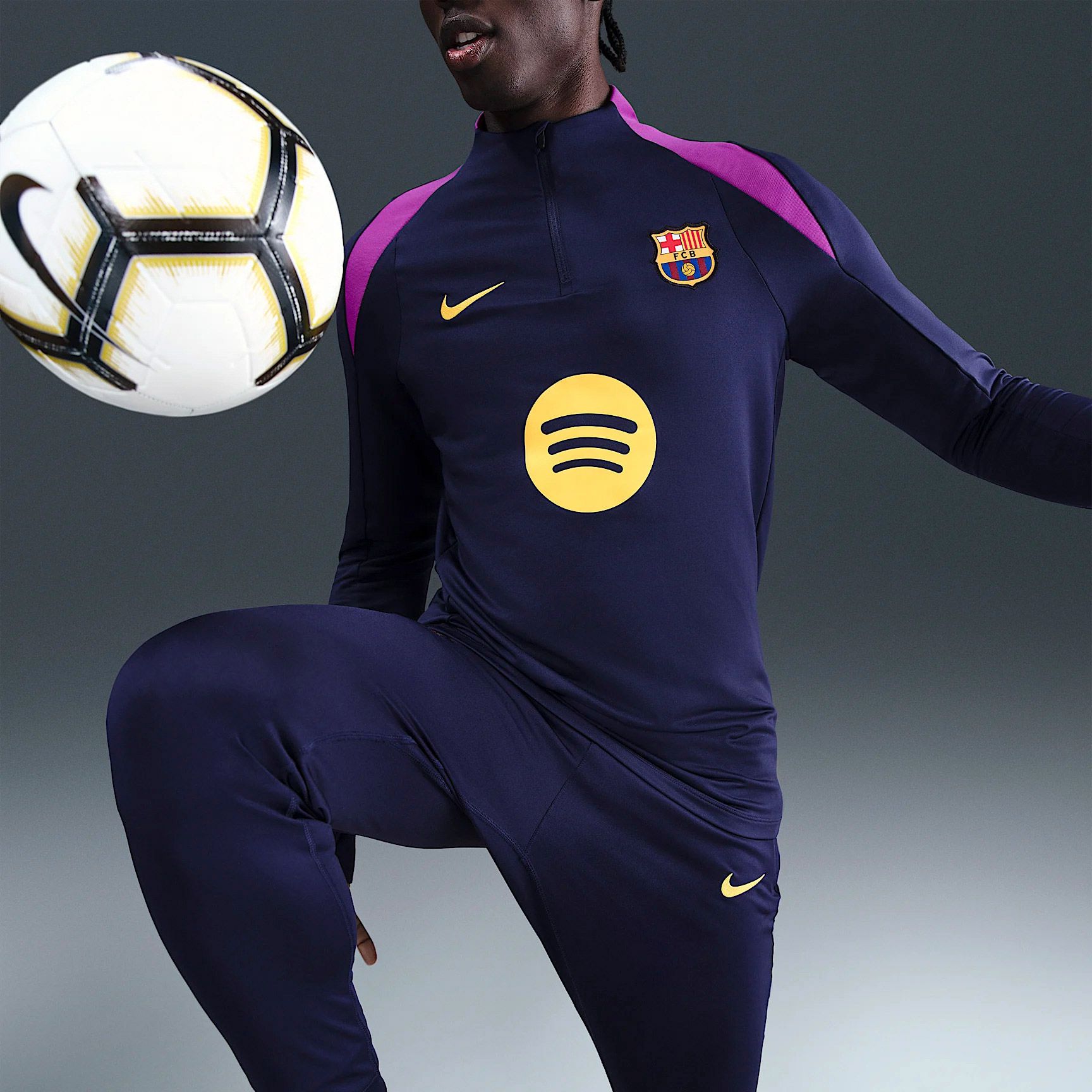 Nike FC Barcelona Dri-Fit Strike Drill Top Homme | Plutosport