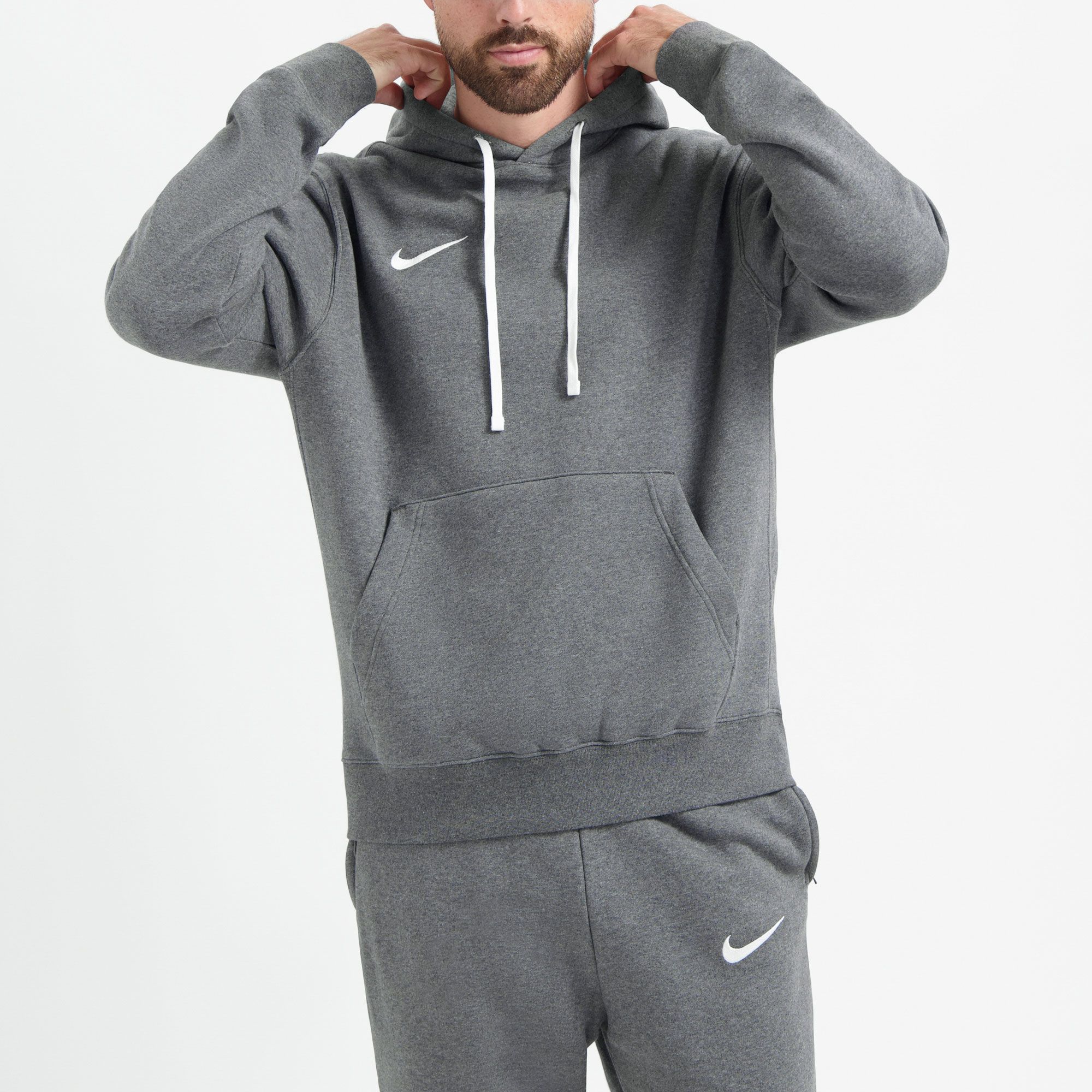 grey nike hoodie men