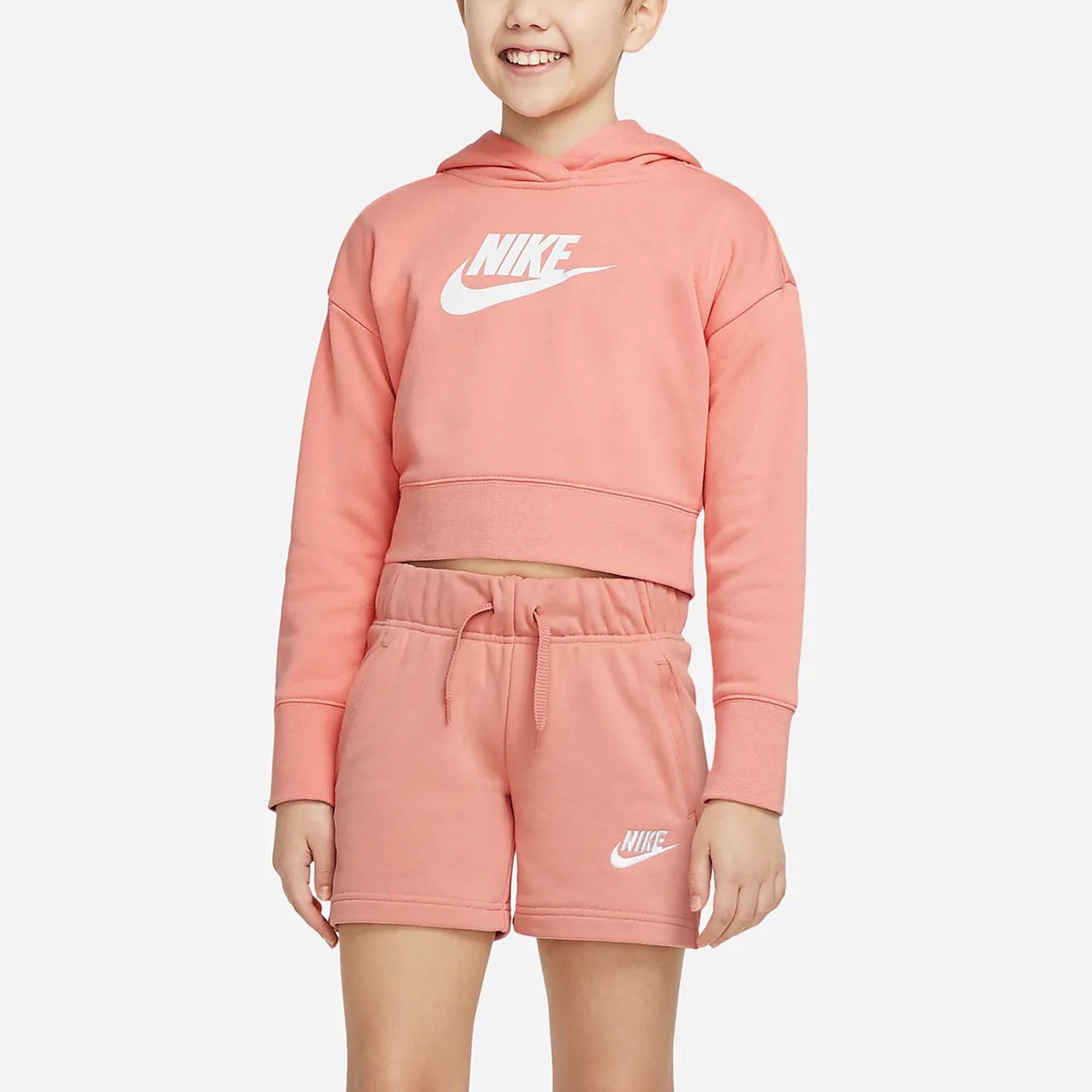 Nike Sportswear Club Crop Hoodie Meisjes
