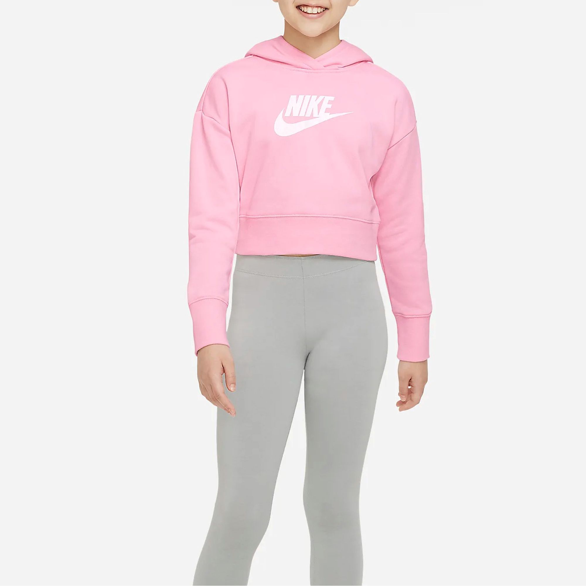 Nike Sportswear Club Crop Hoodie Meisjes