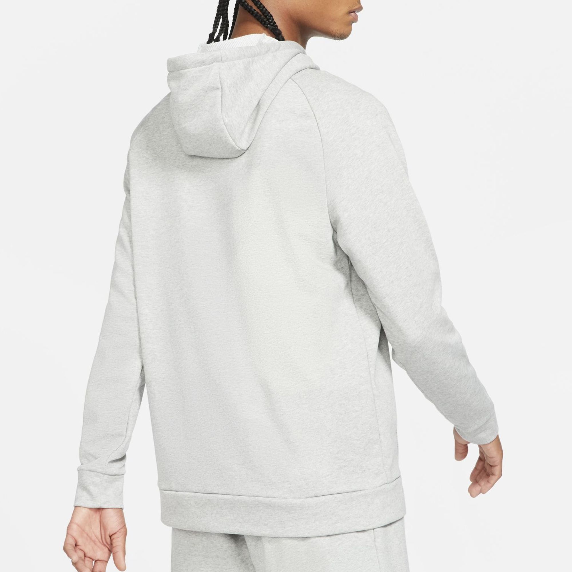 white dri fit hoodie
