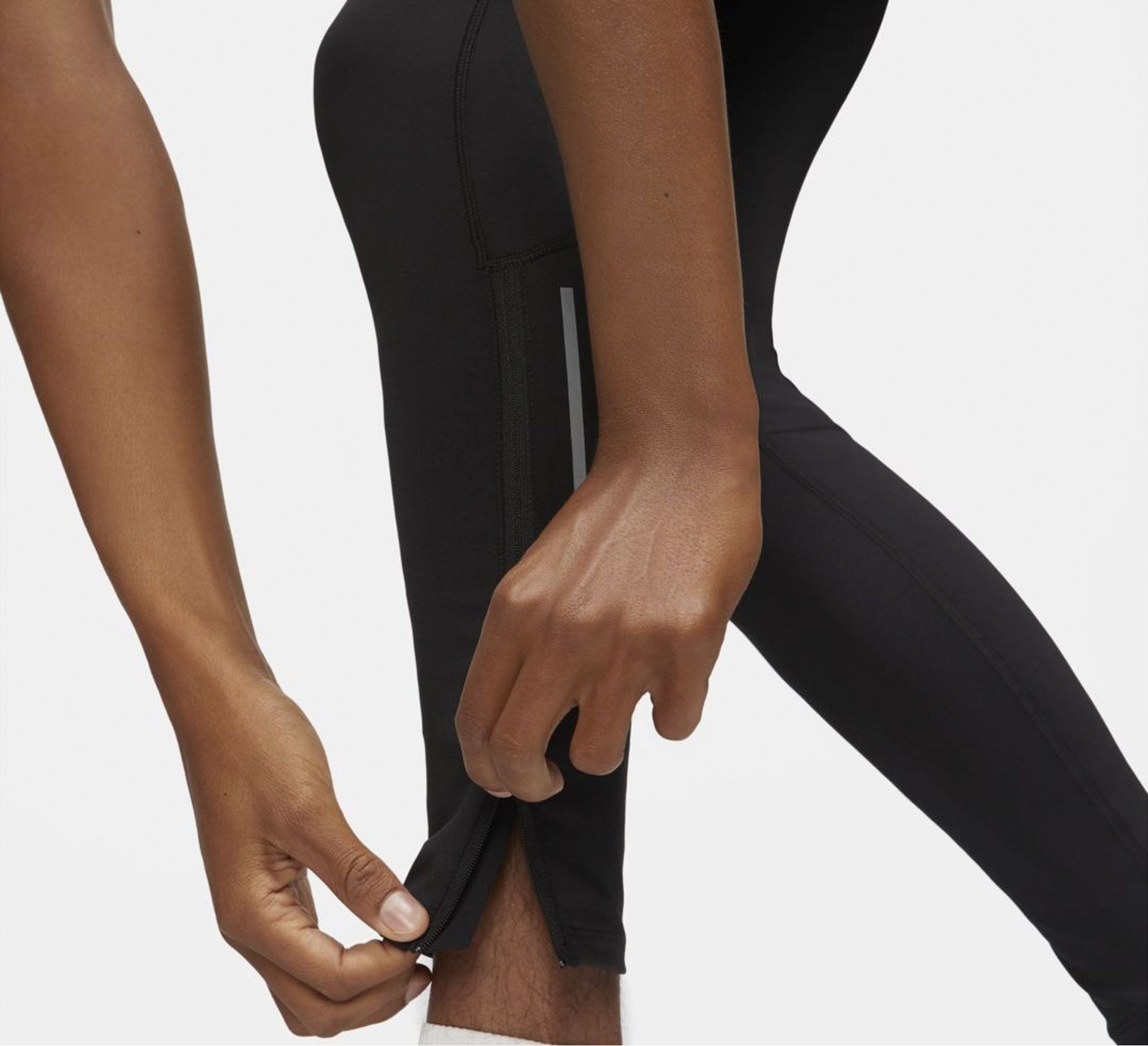 nike dri fit leggings ankle zip