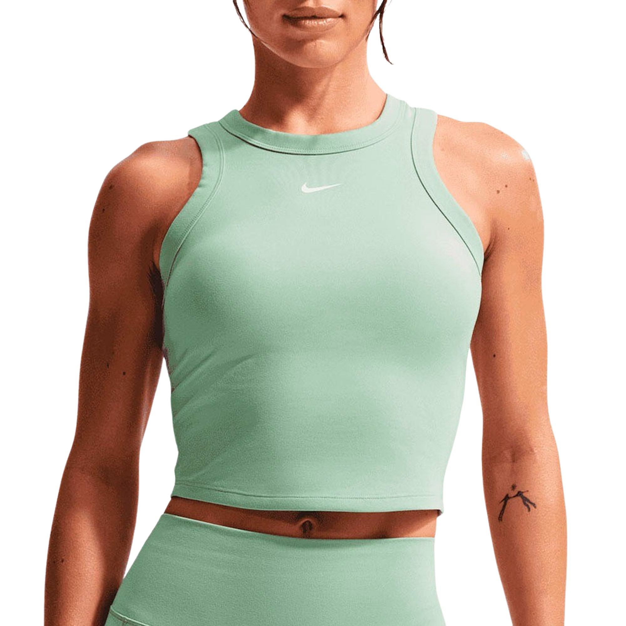 Nike One Fitted Dri-FIT Cropped Tanktop Dames