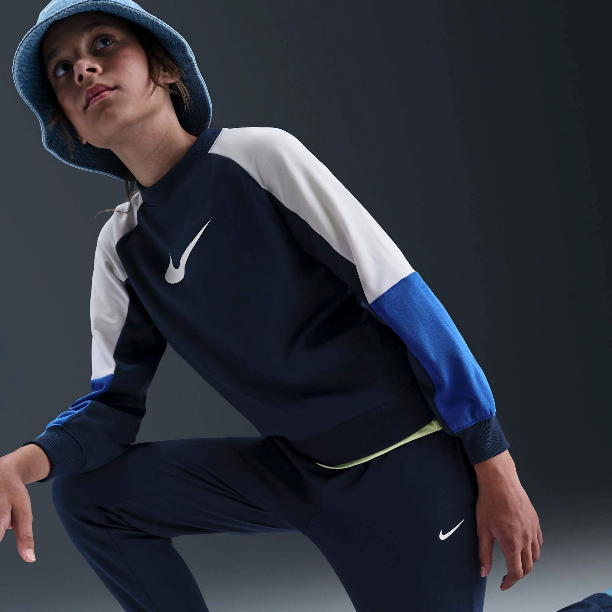Nike Dri-FIT Poly Knit Crew Trainingspak Junior