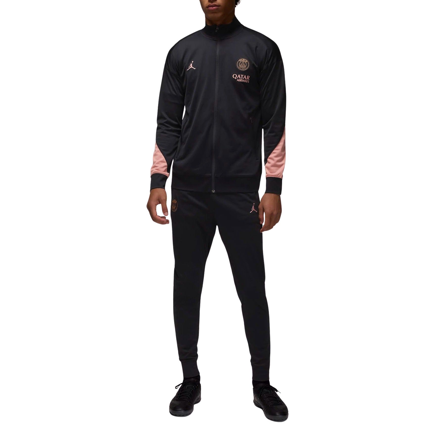 black and red psg tracksuit