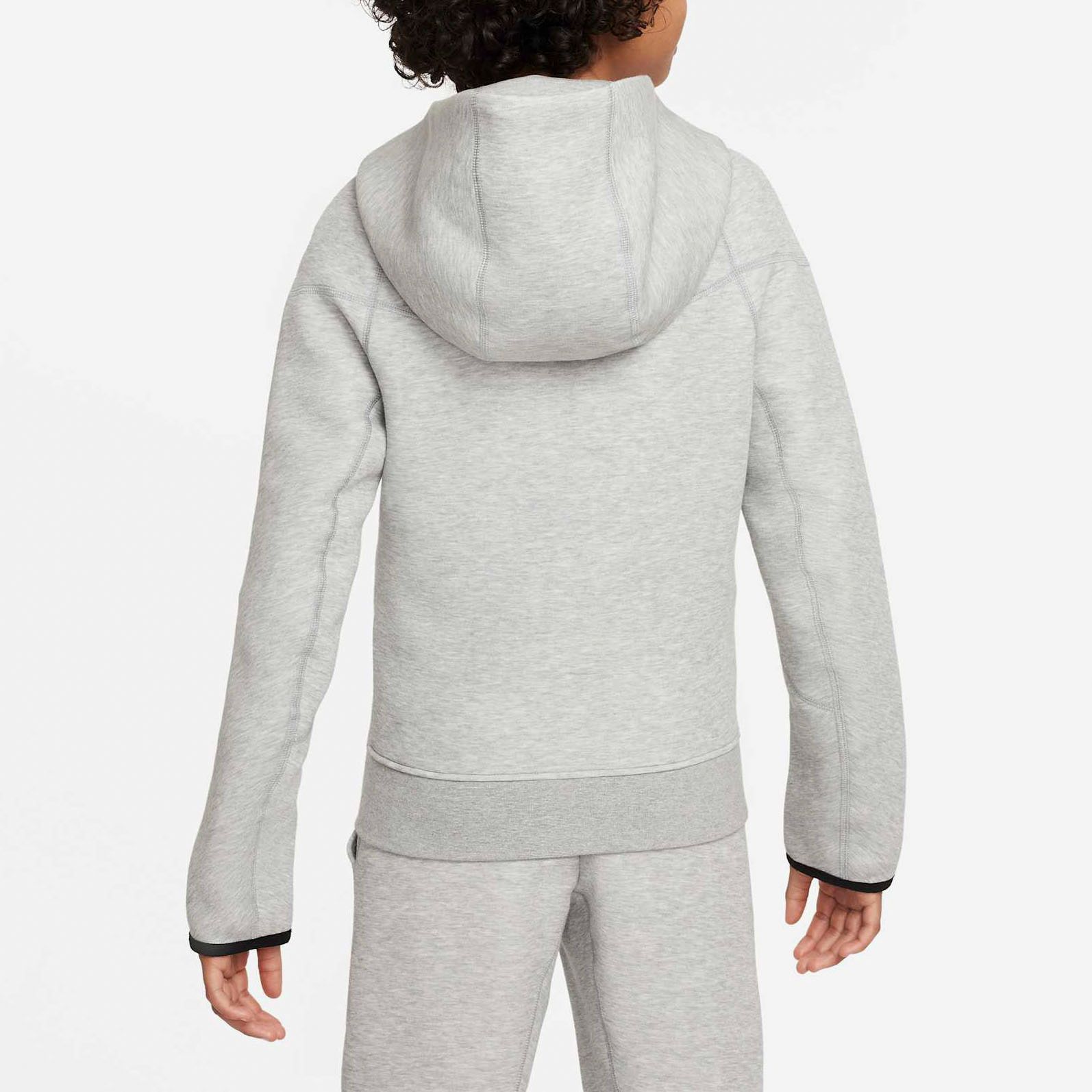 black and grey tech fleece junior