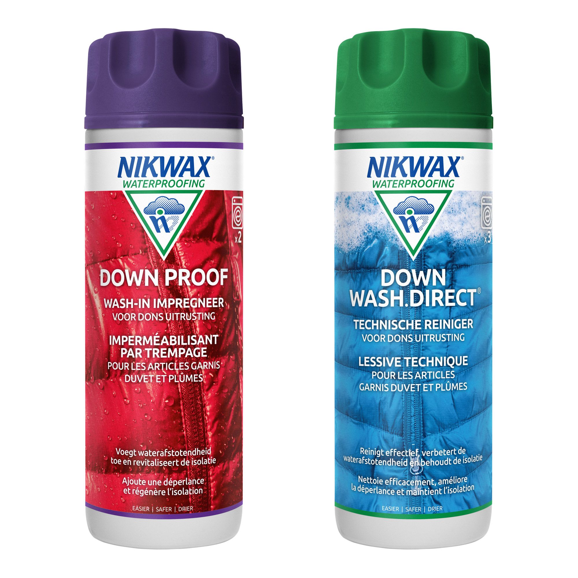 Nikwax Down Wash Direct en Down Proof (300ml)