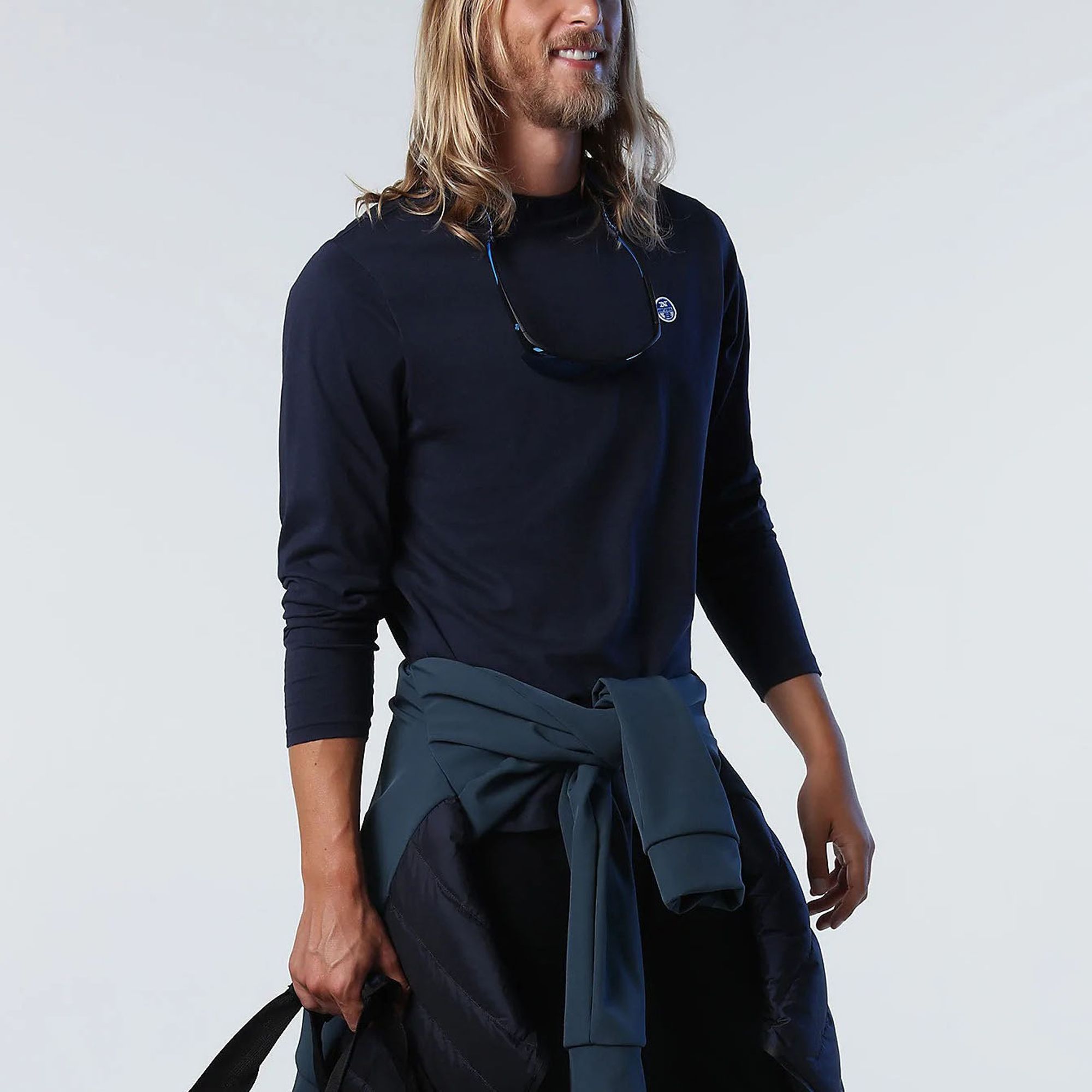 North Sails Chest Logo Longsleeve Shirt Heren